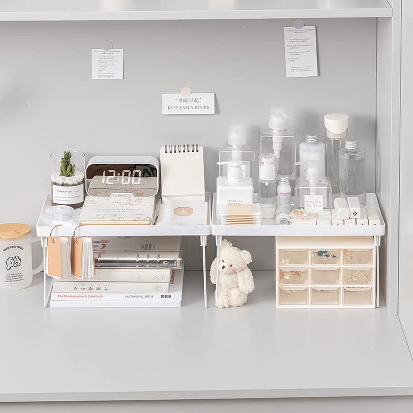 Space-Saving Plastic Organizer Storage Rack – Rust-Proof