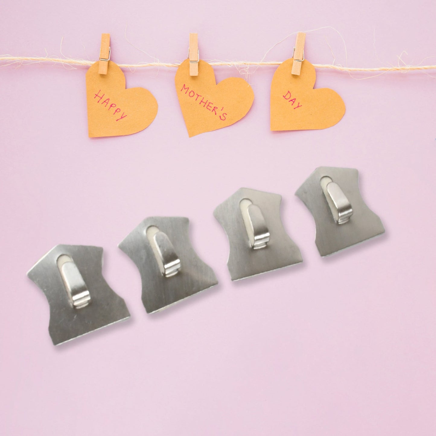 Heavy-Duty Self-Adhesive Hooks – Stainless Steel