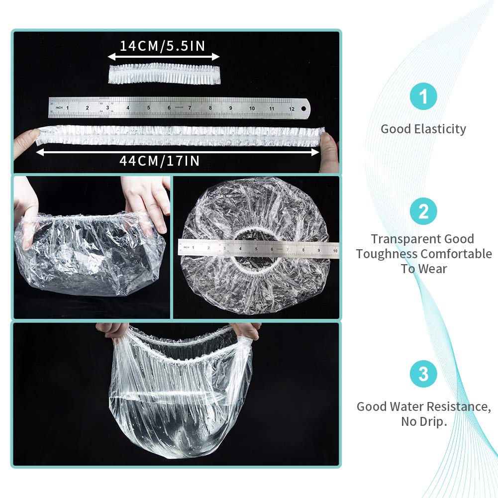 Disposable Shower Caps – Large Waterproof 12-Pack | VelvaBloom