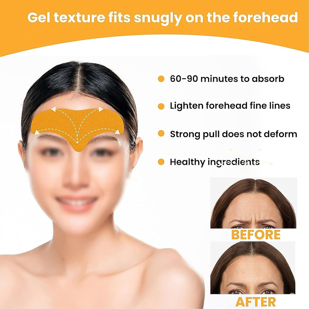 Forehead Wrinkle Patches (10 Pcs) – Anti-Aging Pads