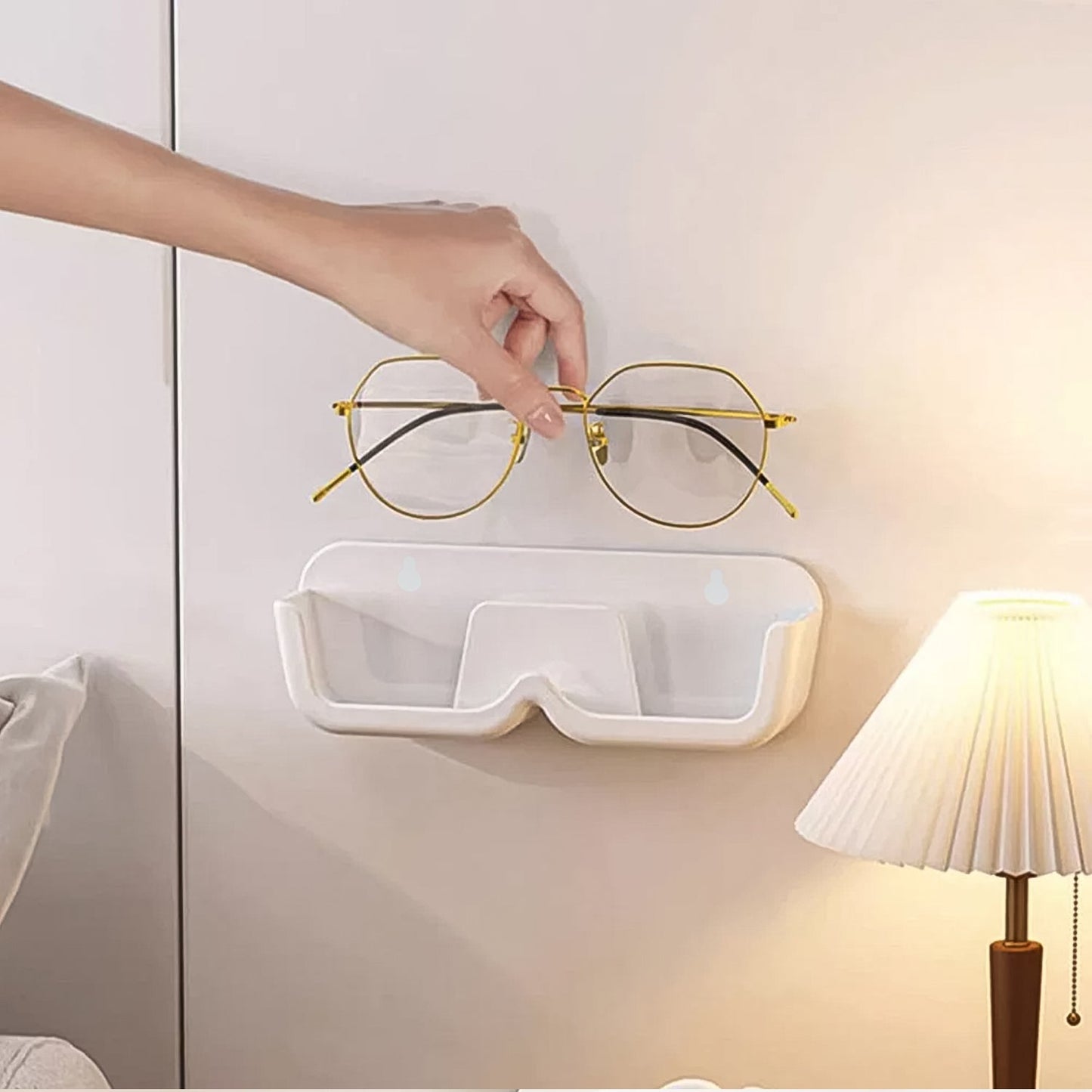 Space-Saving Wall Mount Sunglass Holder – Adhesive