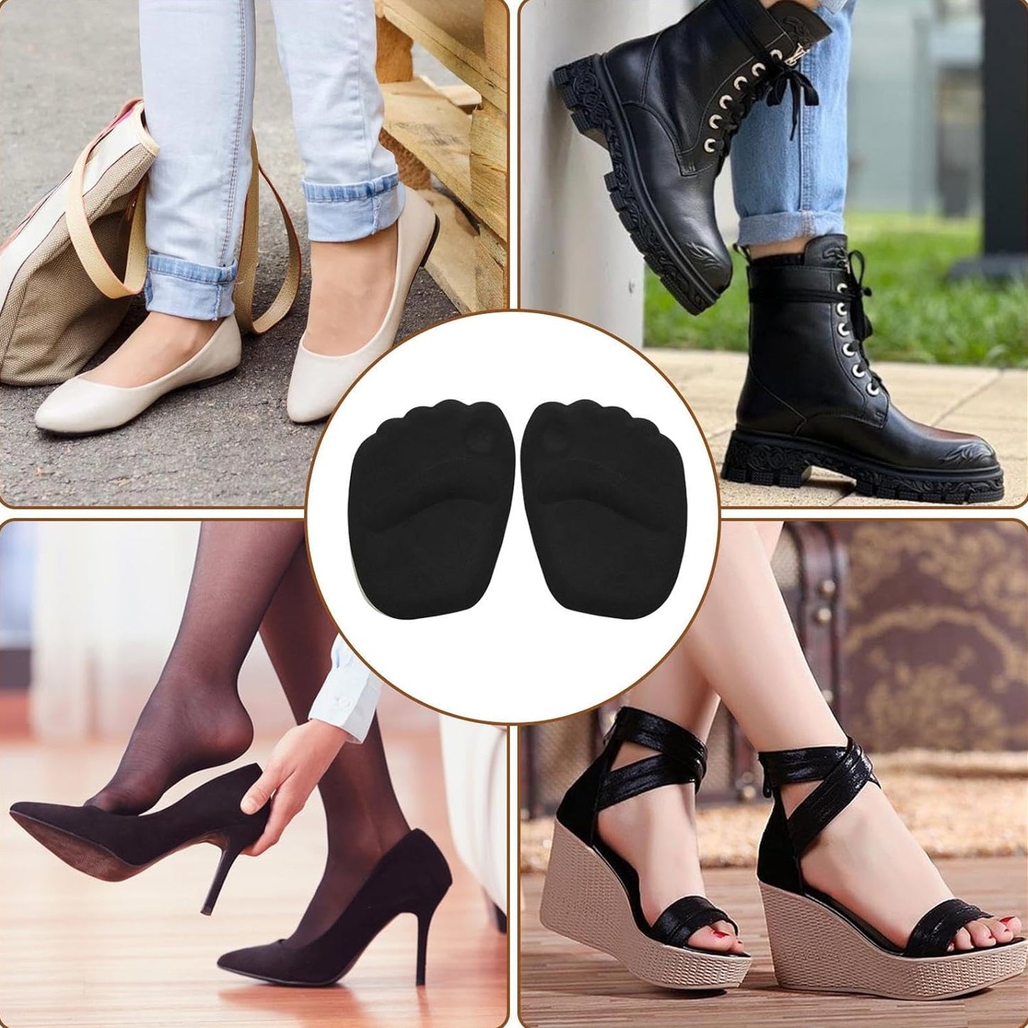 Heel Cushion Inserts – Non Slip, Callus Prevention Pads | Velvet Wellness