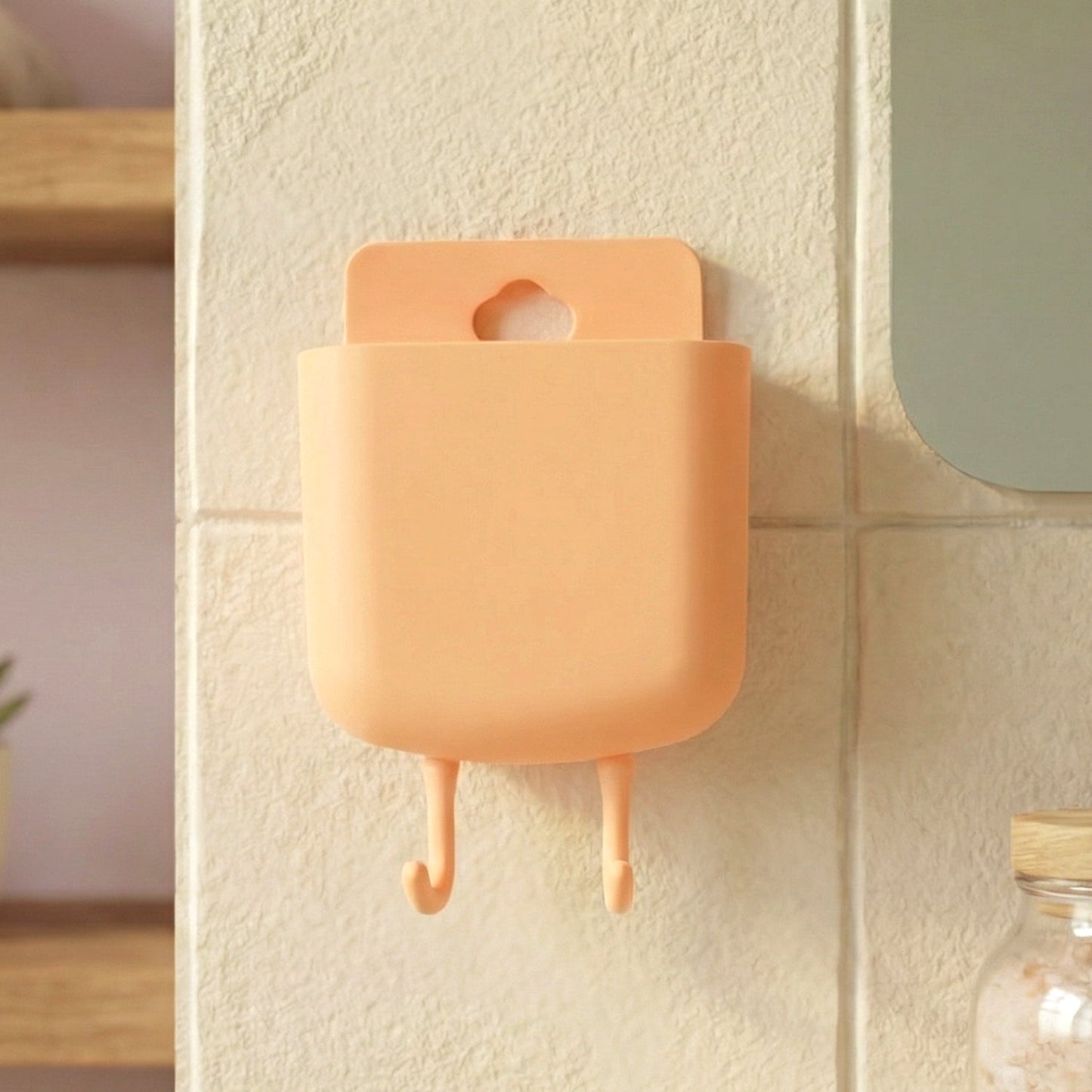 Space-Saving Wall Mounted Mobile Charging Holder – Organizer
