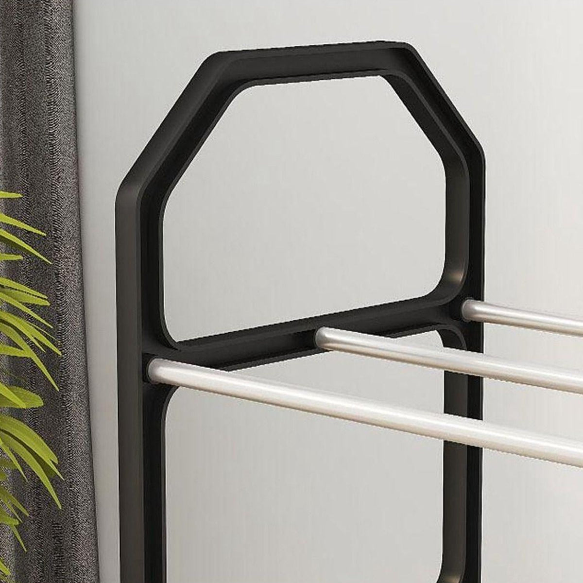 Space-Saving Folding Shoe Rack – 4-Layer Organizer |