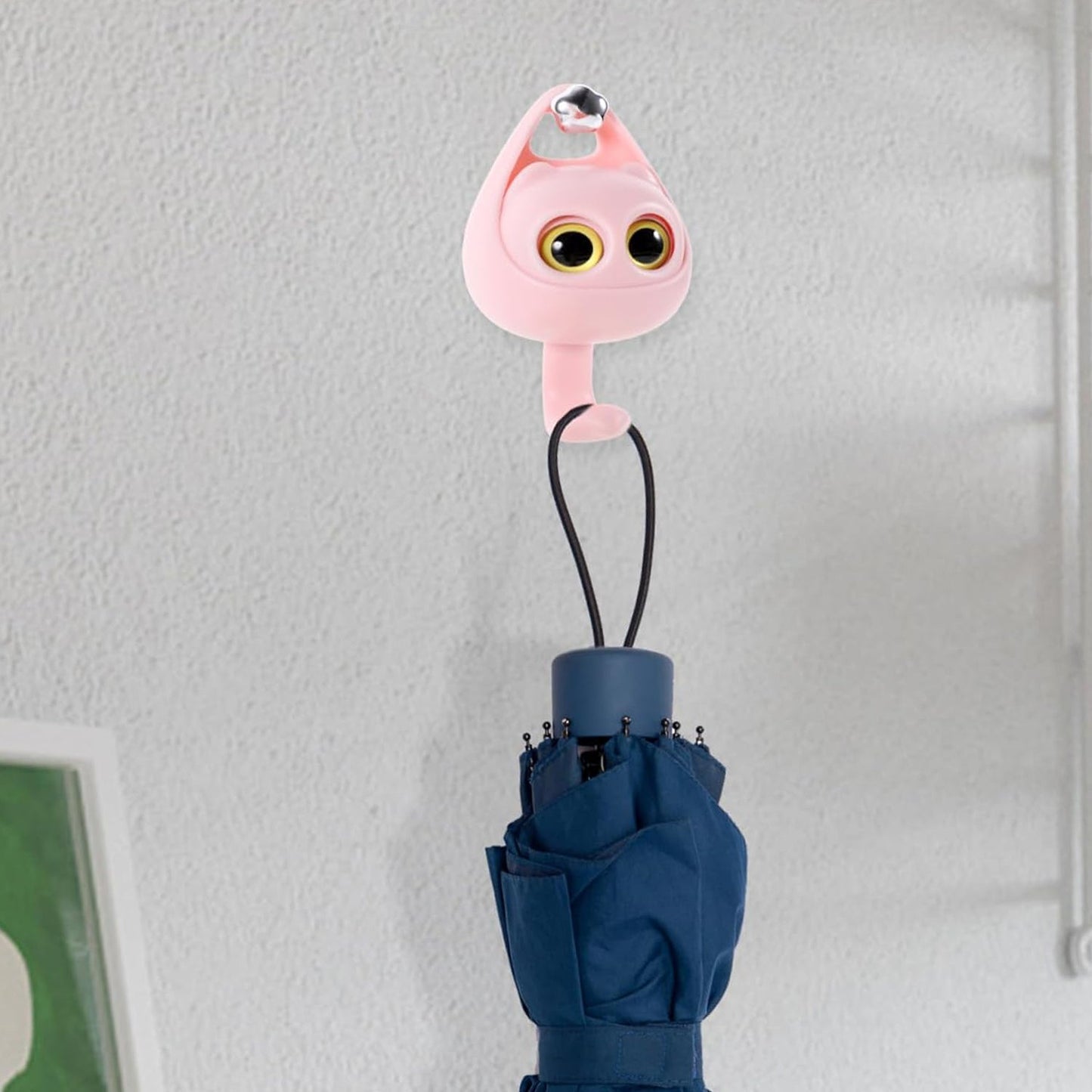 Adhesive Coat Hook – Cute Wink Cat Design, No Drill
