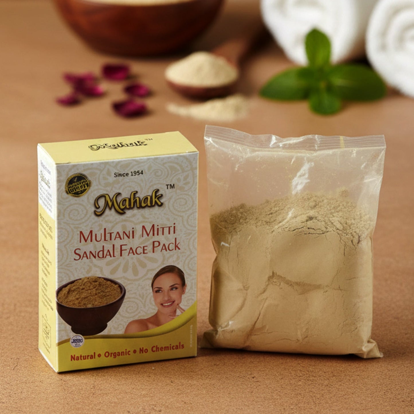 Multani Mitti Face Pack – Herbal Deep Cleansing Powder 80 gm