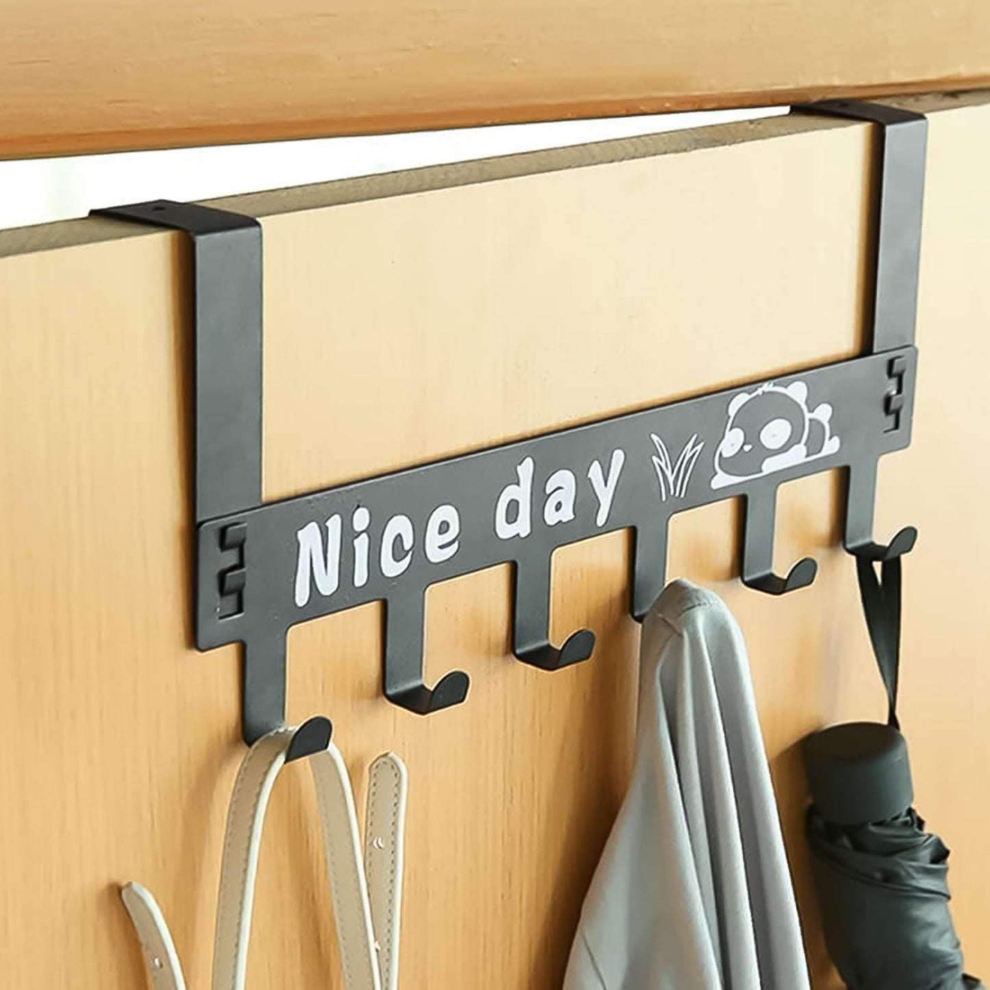Heavy-Duty Carbon Steel Over Door Hook Rack – Hooks