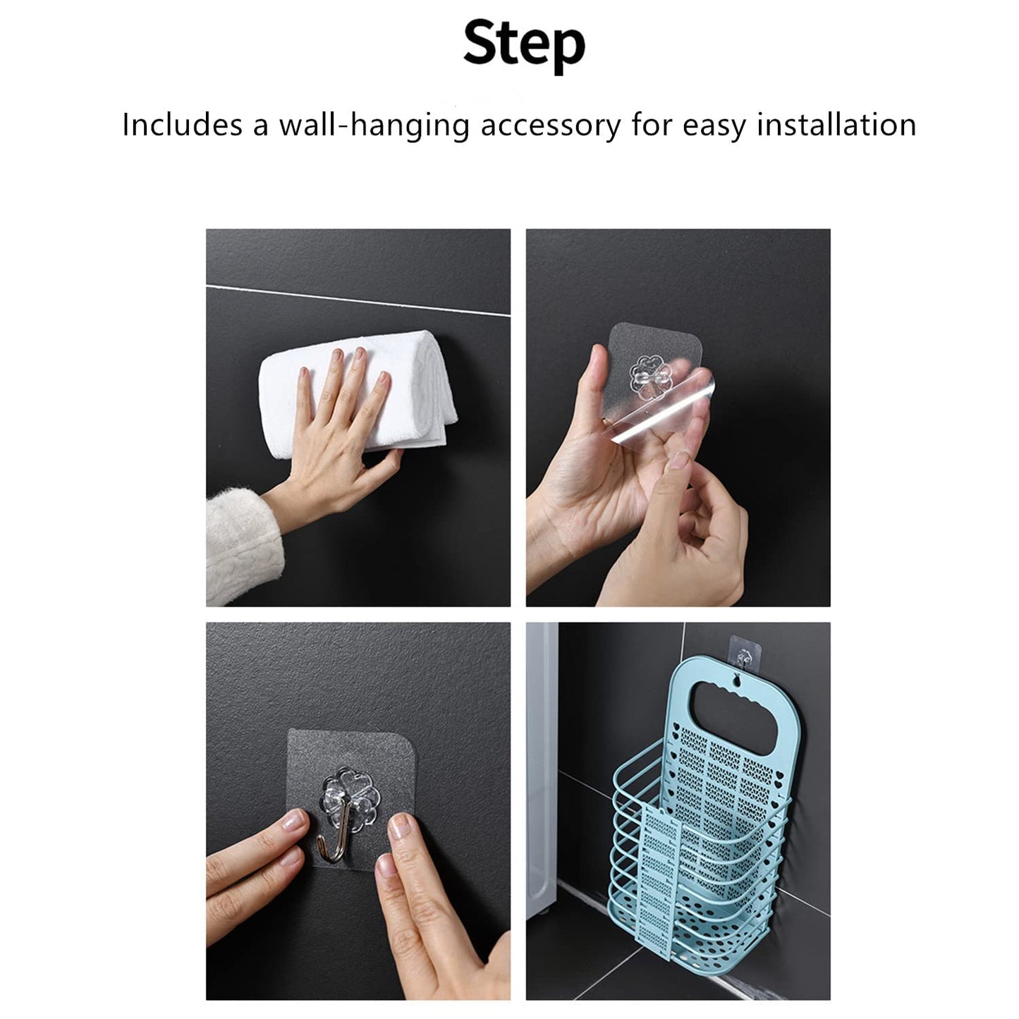 Space-Saving Wall Hanging Laundry Basket – Space-Saving