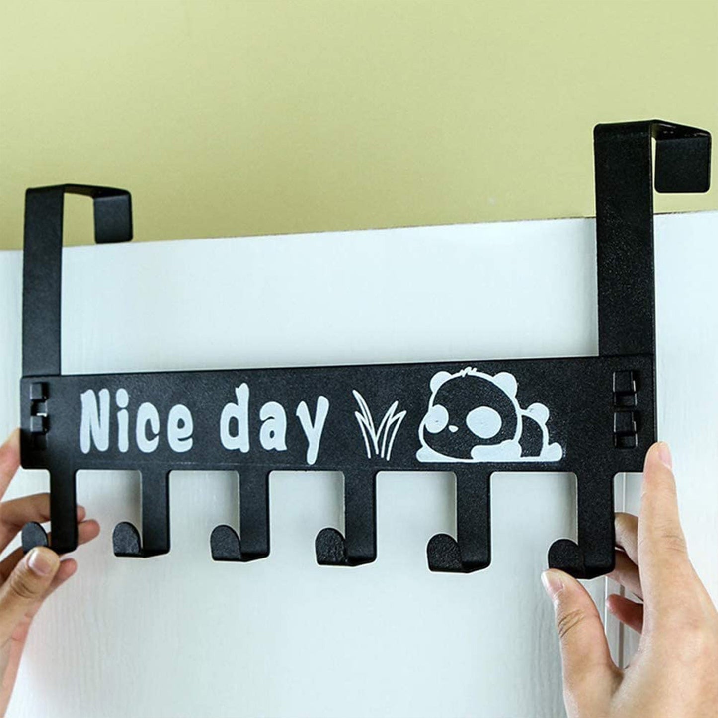 Heavy-Duty Over Door Hook Rack – Carbon Steel