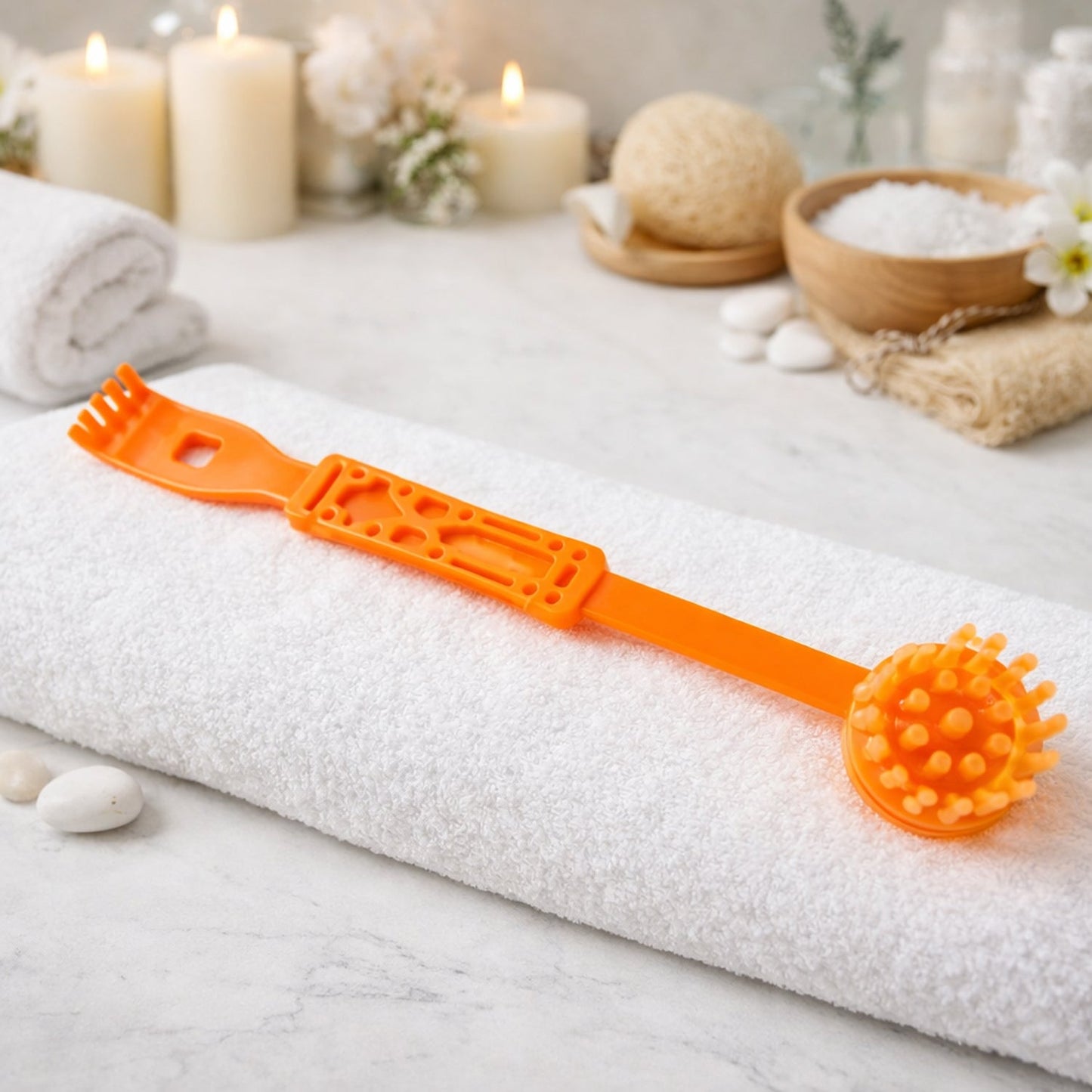 Body Massage Roller Stick – Dual-Head Long Handle for Deep Relief