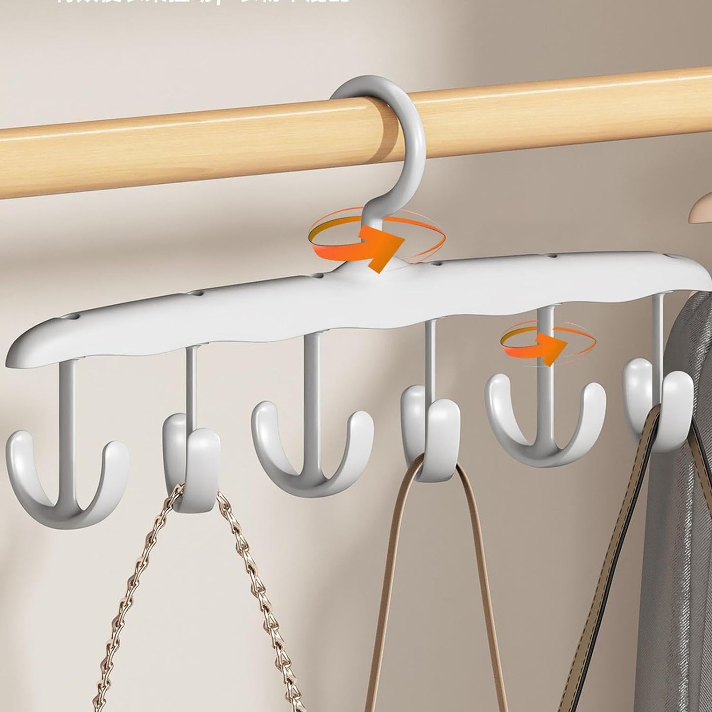 Clutter-Free Storage Tank Top Hanger – 12-Hook Rotating