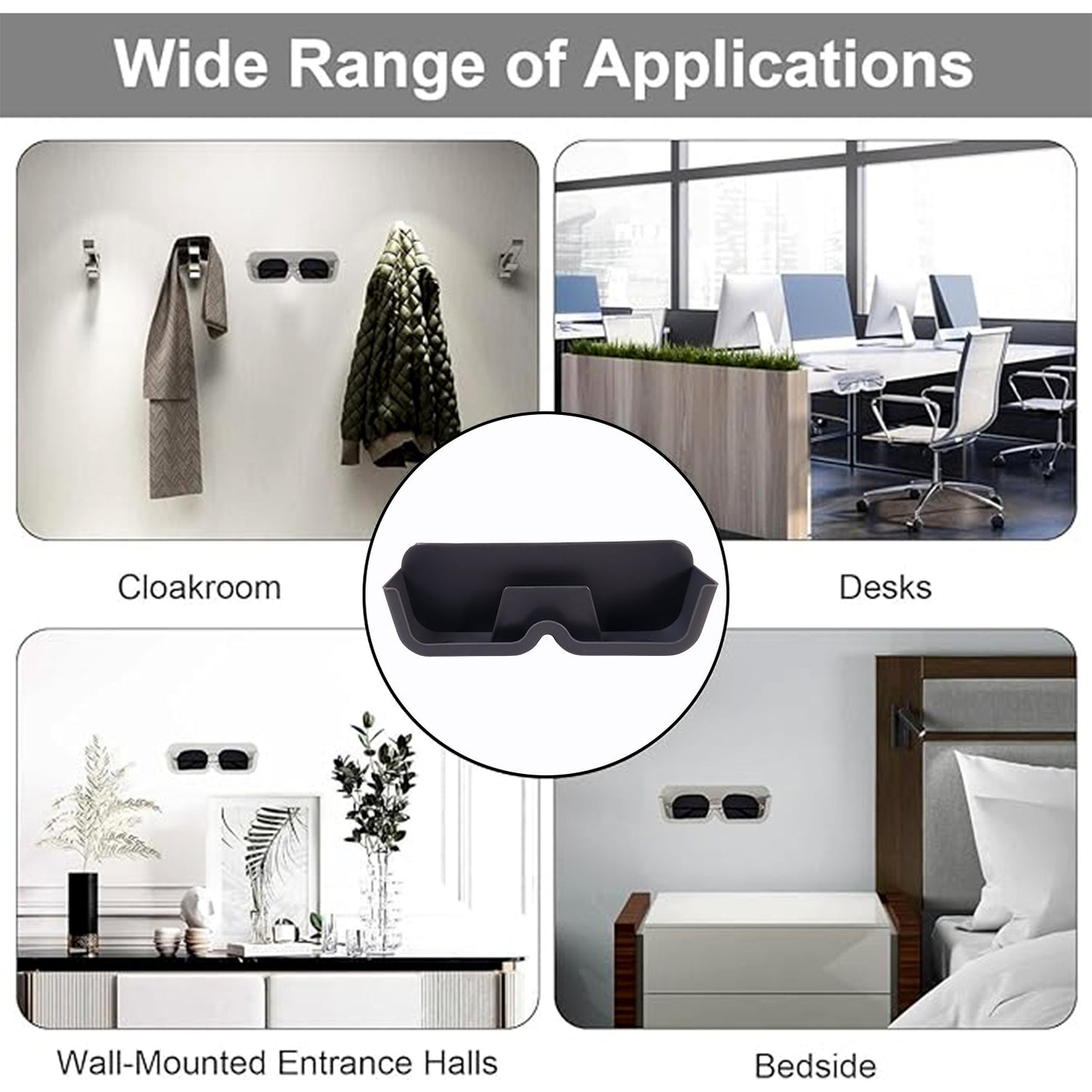 Clutter-Free Storage Wall Mounted Sunglasses Holder – Durable