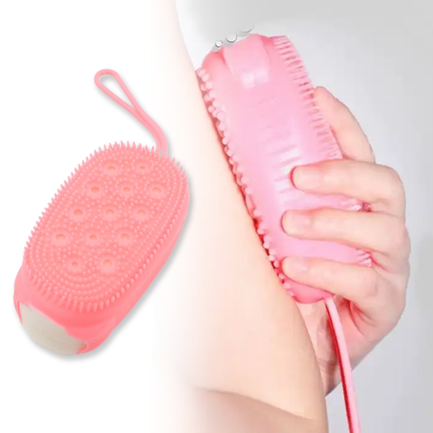 Silicone Bath Brush – Dual-Sided Body Scrubber | Velvet Wellness