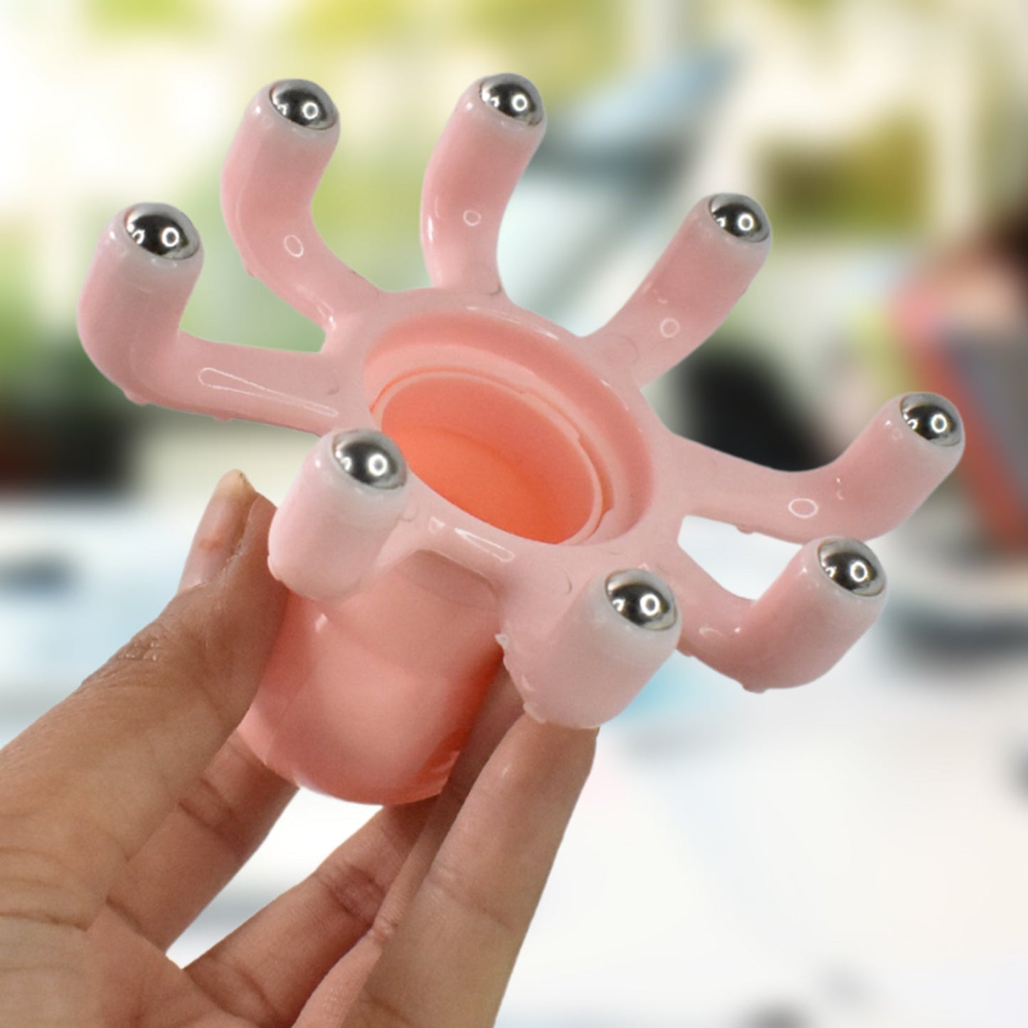 Octopus Head Massager – Ergonomic Stress Relief Tool