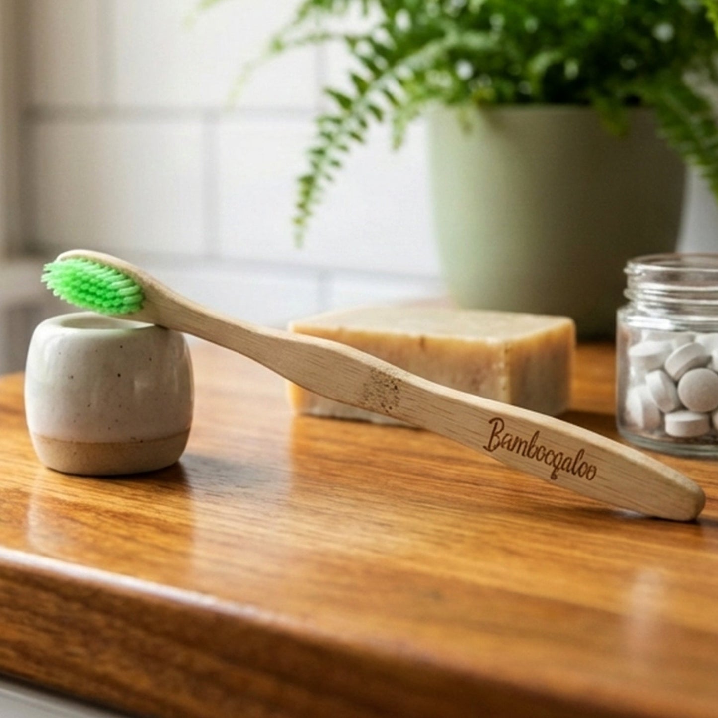 Bamboo Toothbrush Set for Adults – Soft Bristles, Pack of 4