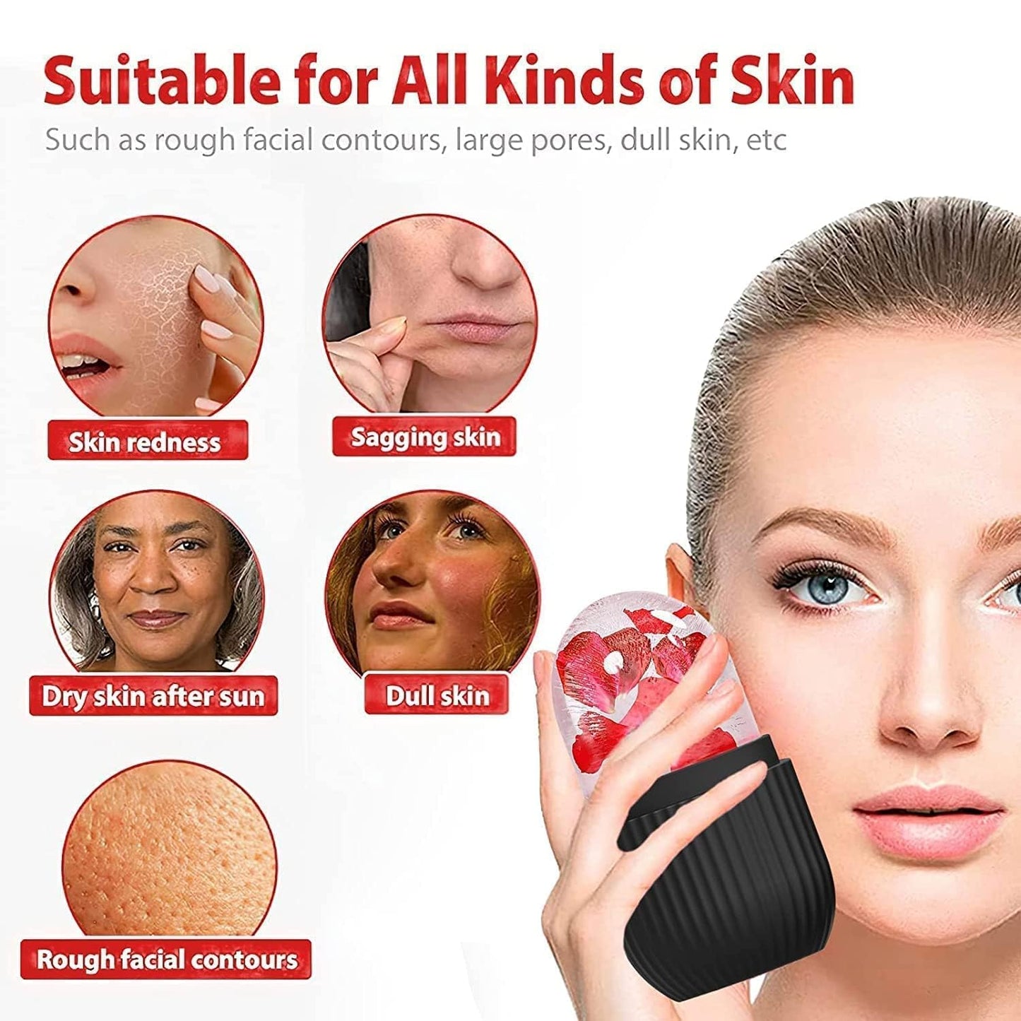 Face Ice Roller – Reduce Puffiness & Swelling | Velvet Wellness