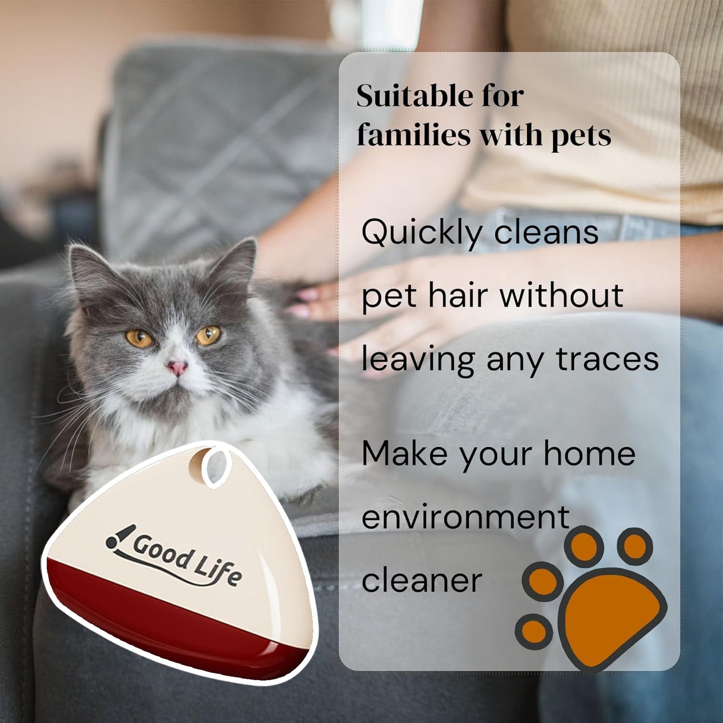 Reusable Small Lint Roller – Portable Pet Hair Remover