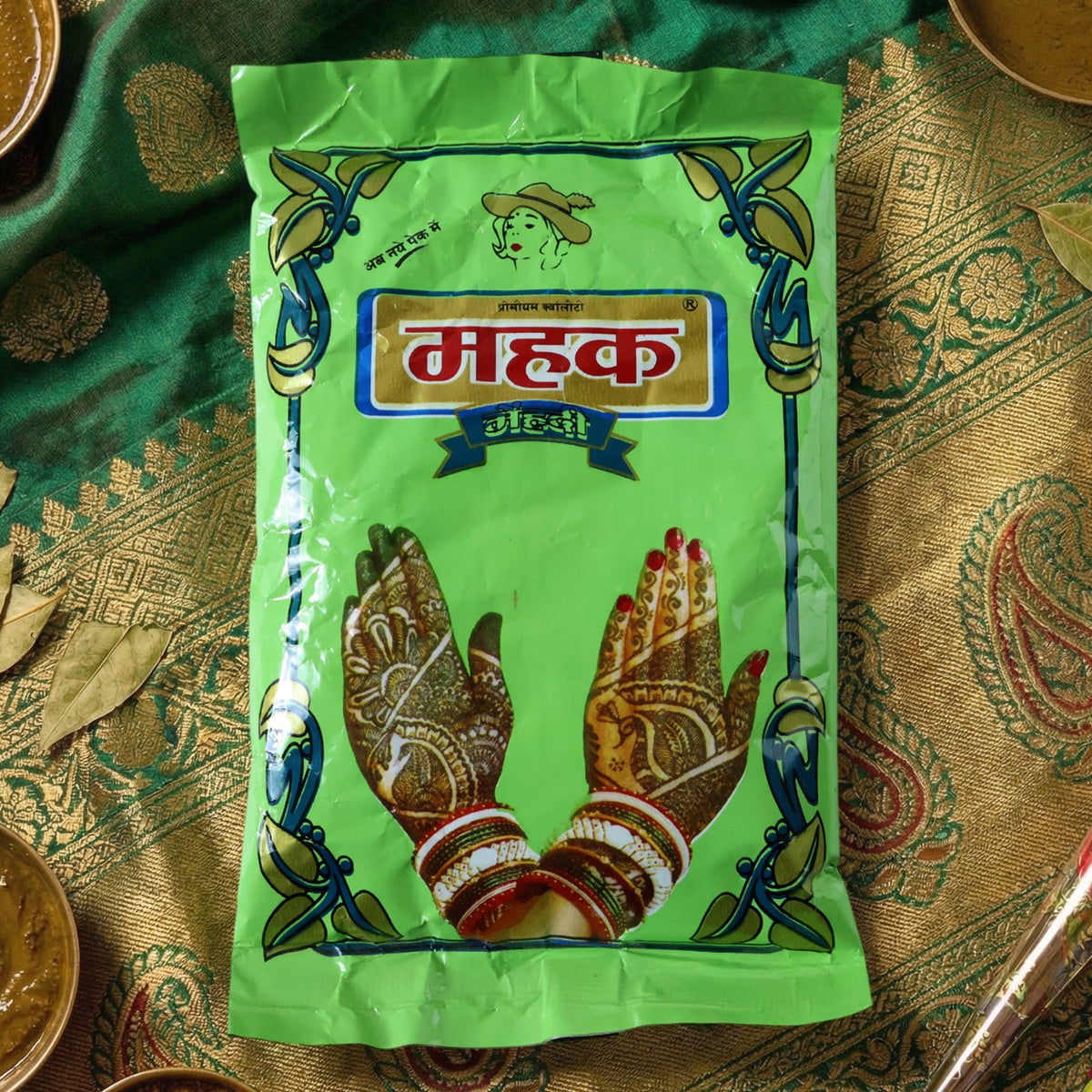 Herbal Mehndi Powder – Natural Henna for Rich Body Art (80g)