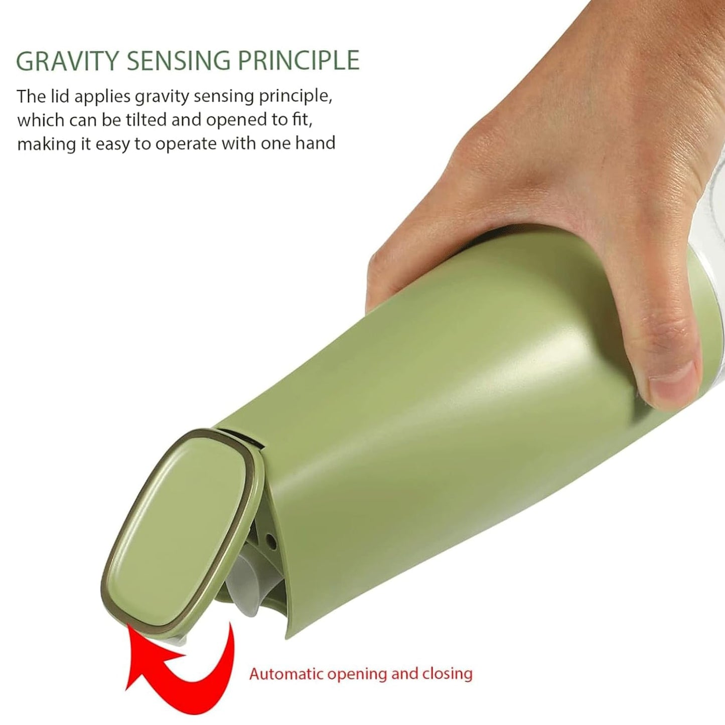 Oil Dispenser 500ml – Auto Open Lid, Non-Drip Bottle | BestyBuys