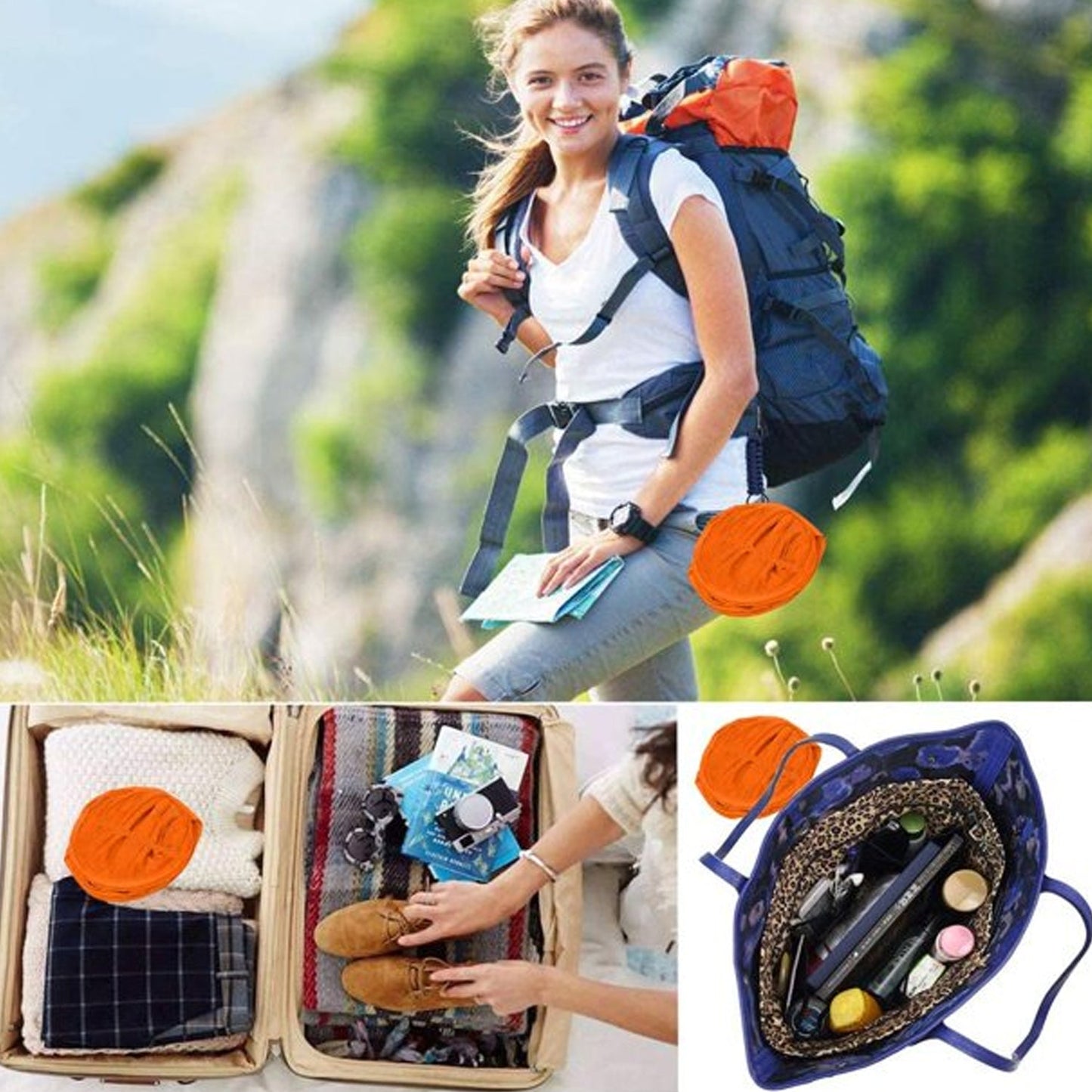 Space-Saving Laundry Basket – Mesh Hamper