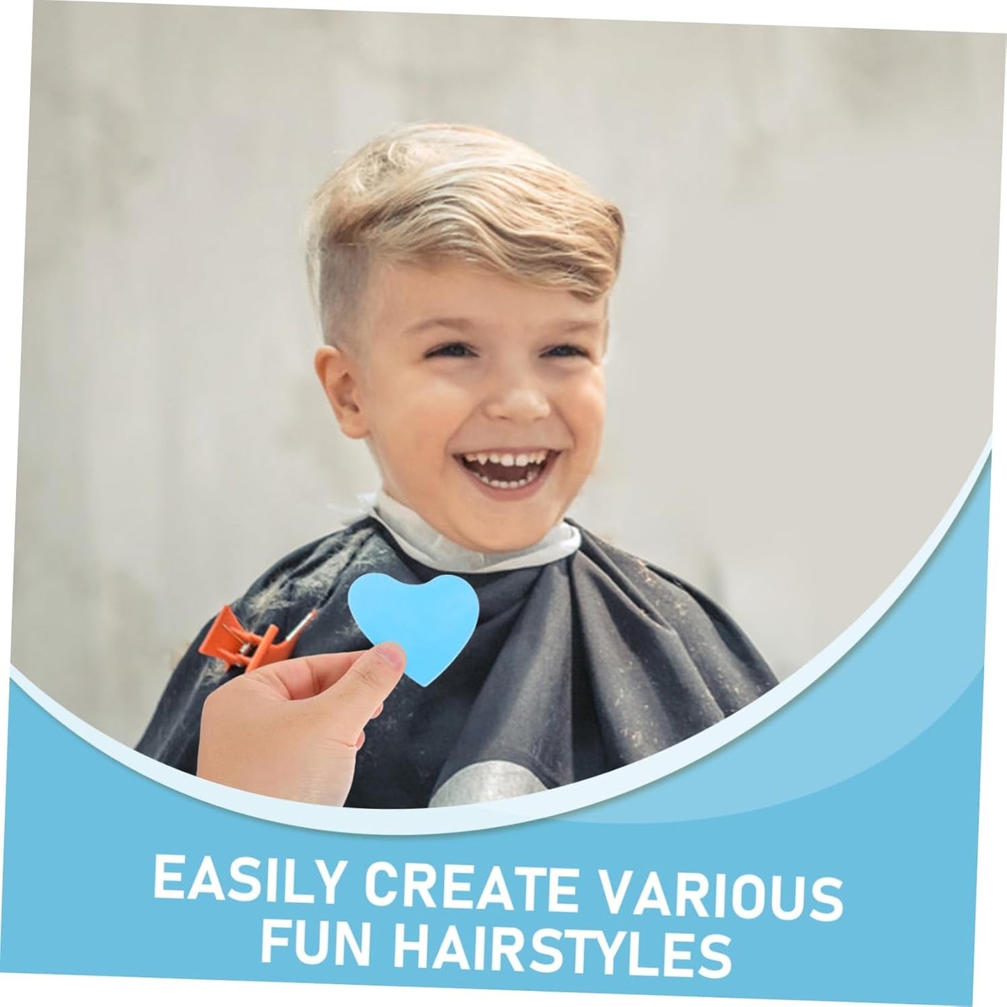 Haircut Design Stencil Set – 6-in-1 Creative Hair Trimmer Molds