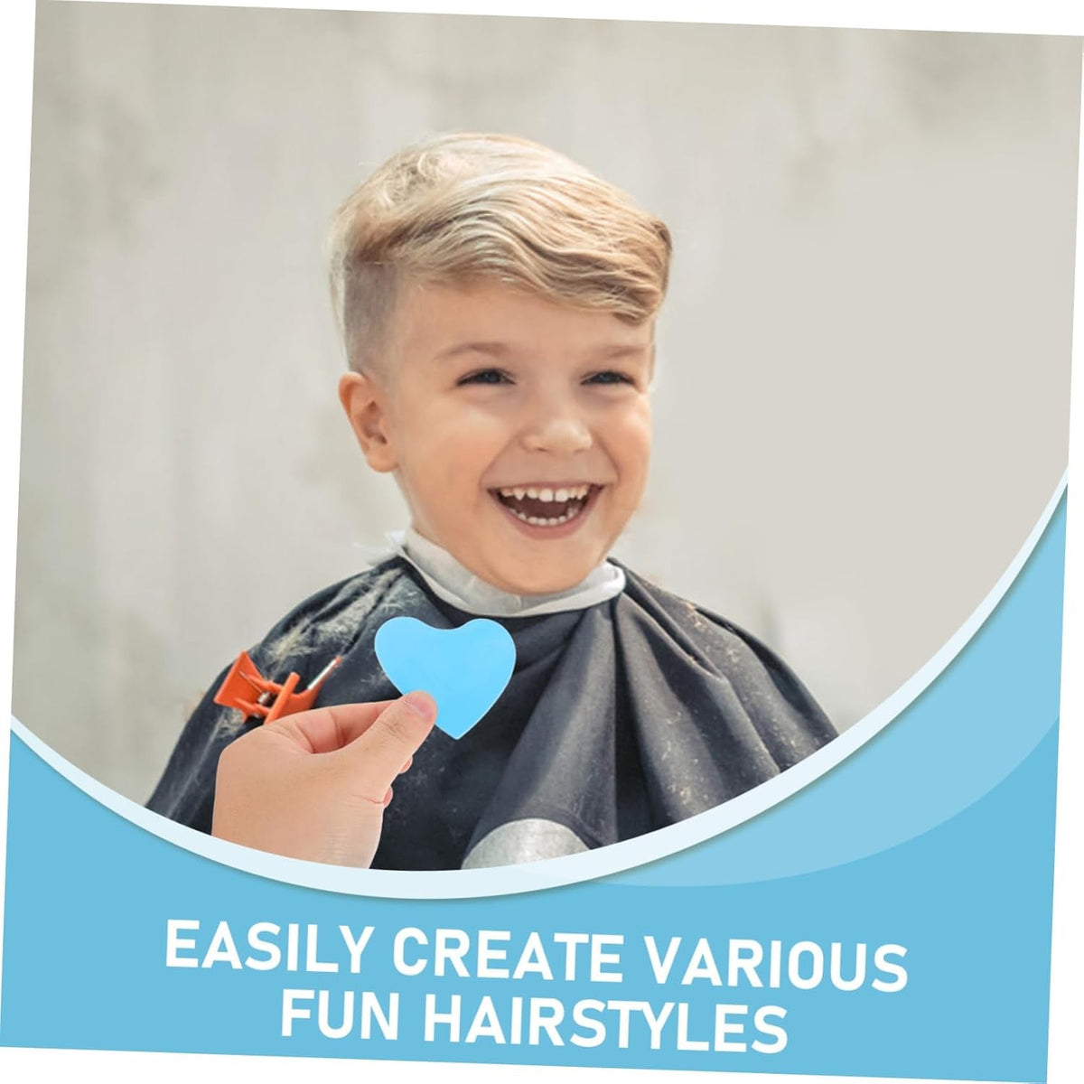 Haircut Design Stencil Set – 6-in-1 Creative Hair Trimmer Molds