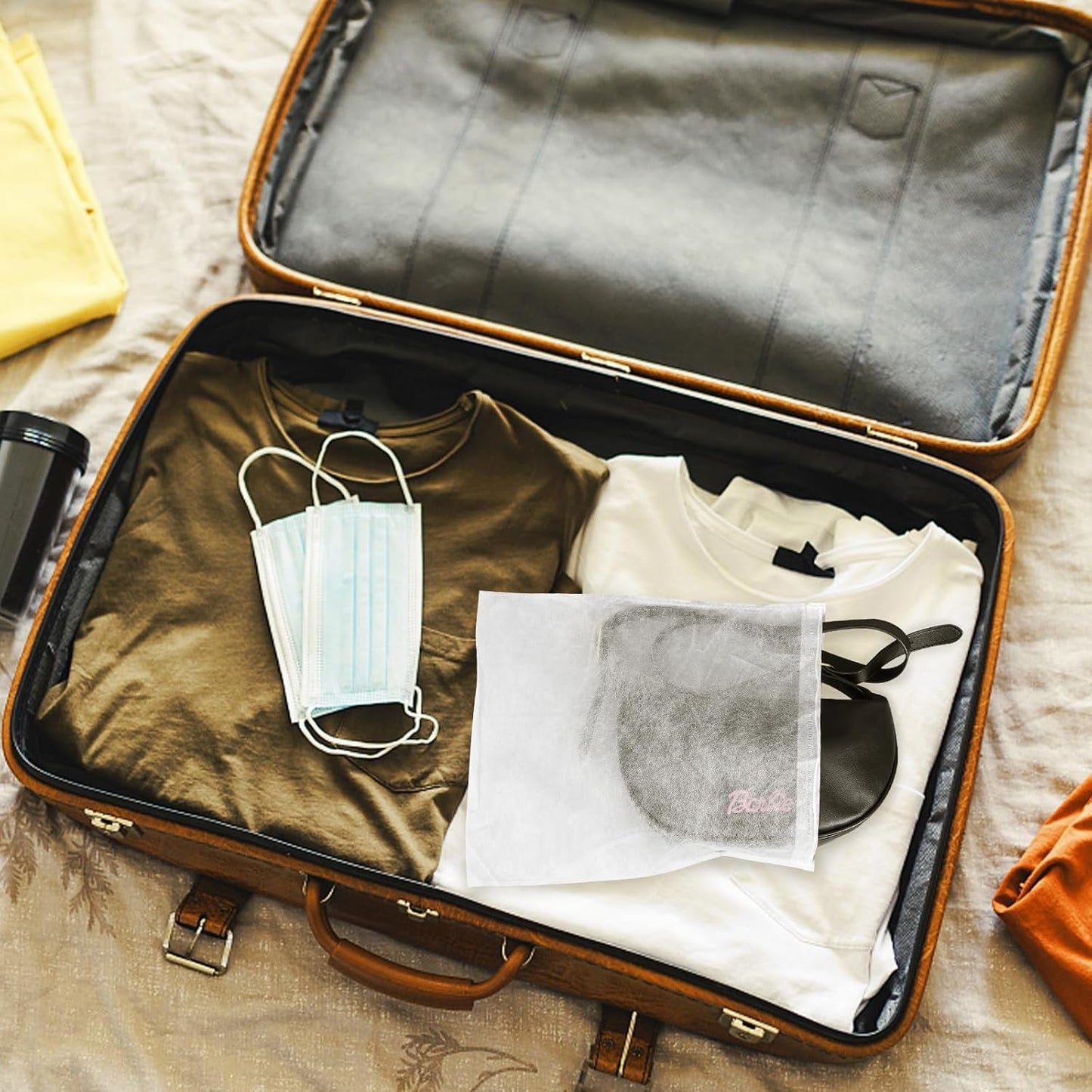 Travel-Ready Non-Woven Shoe Storage Bag – Breathable