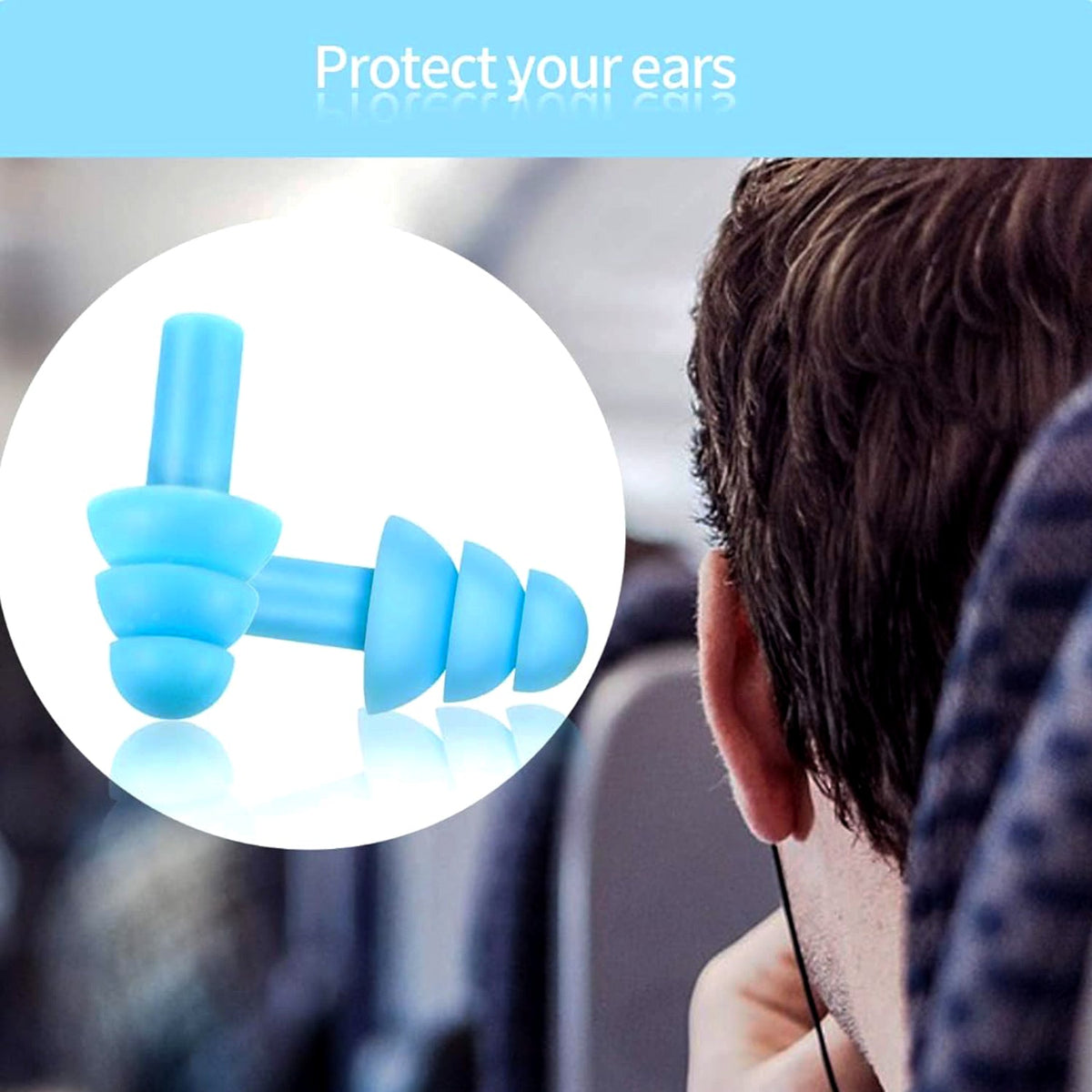 Foam Ear Plugs – Ultra Soft, Reusable for Sleep & Travel