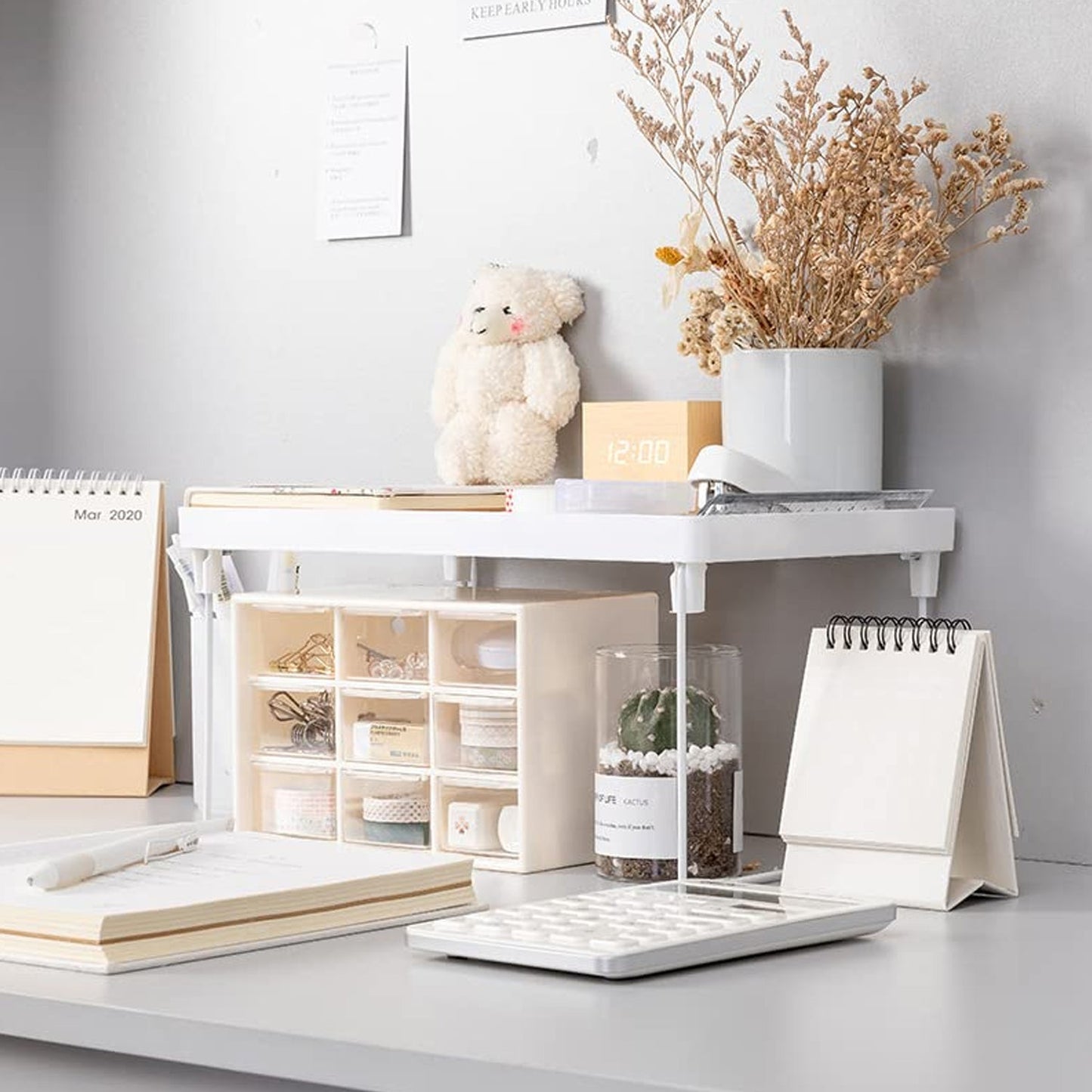Space-Saving Plastic Organizer Storage Rack – Rust-Proof