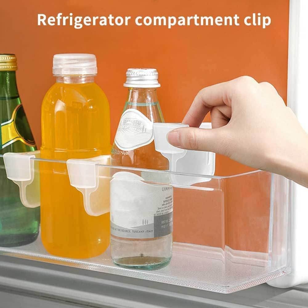 Adjustable Plastic Storage Basket Organizer – Fridge Space