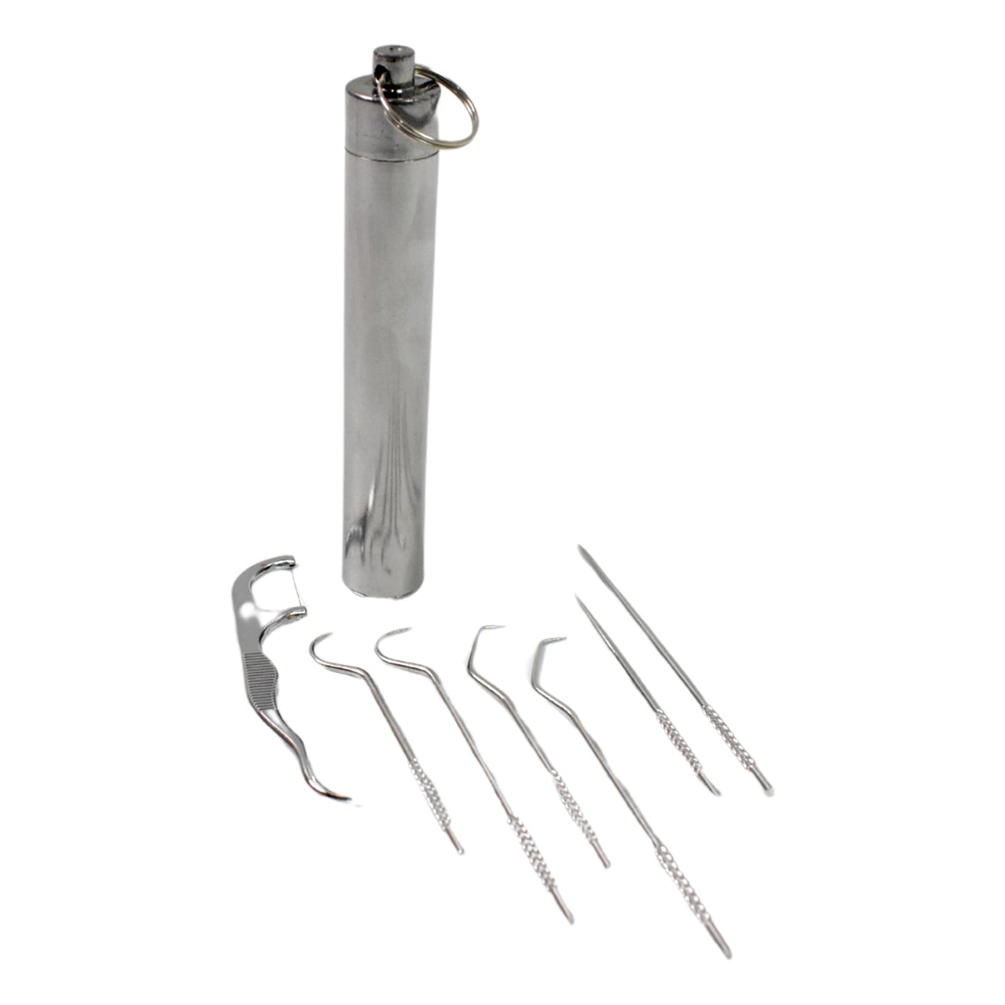 Stainless Steel Toothpick Set – 7-in-1 Portable Dental Kit | AuriGlam