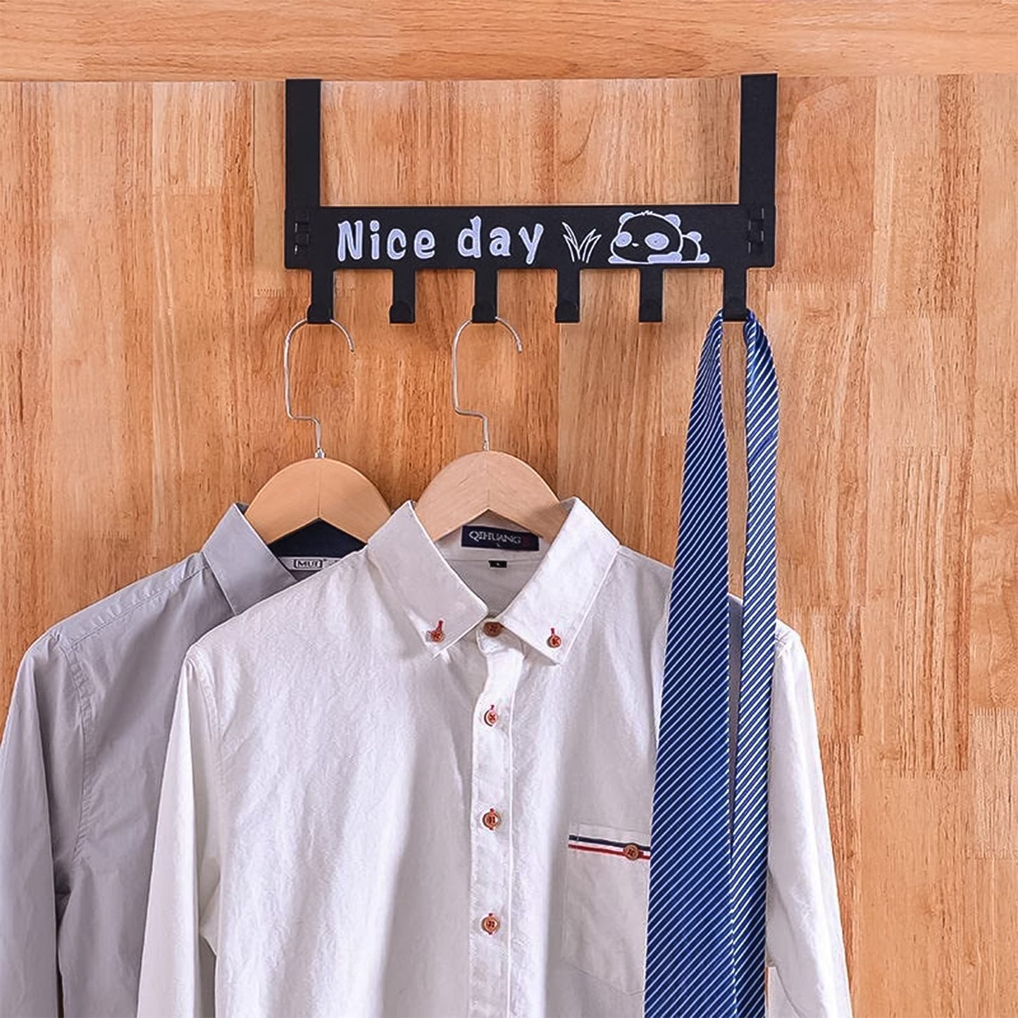 Heavy-Duty Carbon Steel Over Door Hook Rack – Hooks