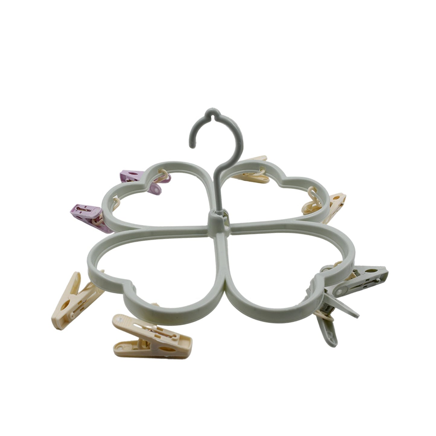 Clutter-Free Storage Cloth Drying Rack – Heart Shape