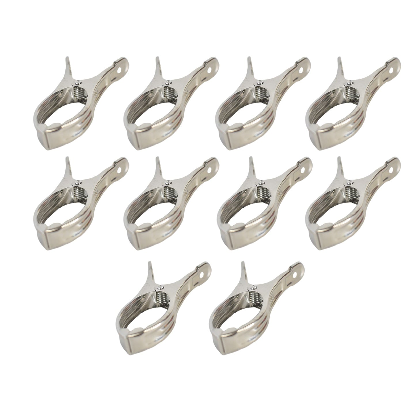 Stainless Steel Clothespins – Windproof, Durable (10 Pcs)