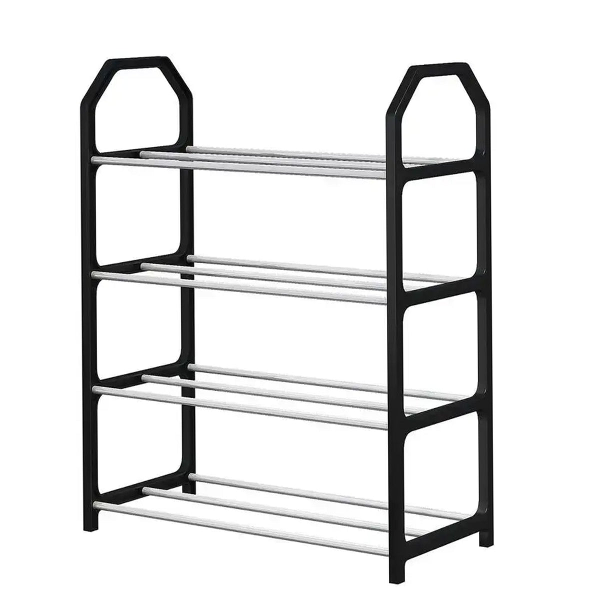 Space-Saving Folding Shoe Rack – 4-Layer Organizer |