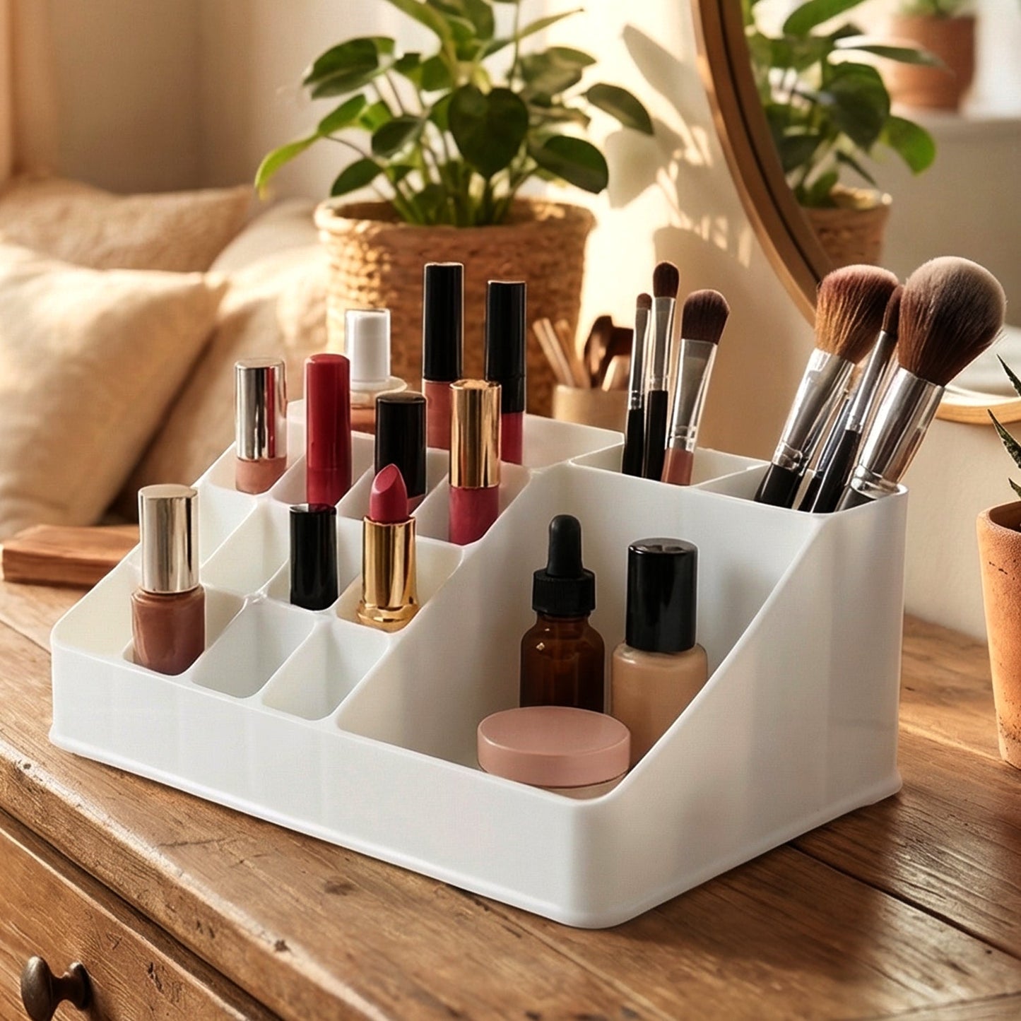 All-in-One Makeup Organizer – Neat, Spacious & Durable