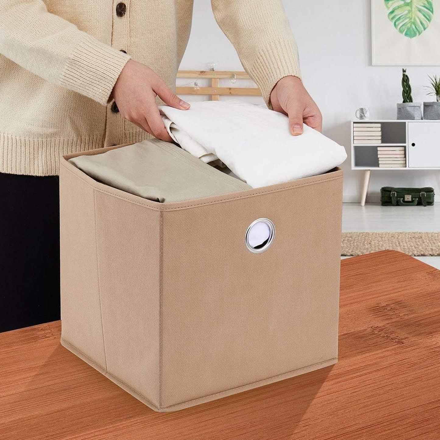 Space-Saving Storage Box – Jute Organiser