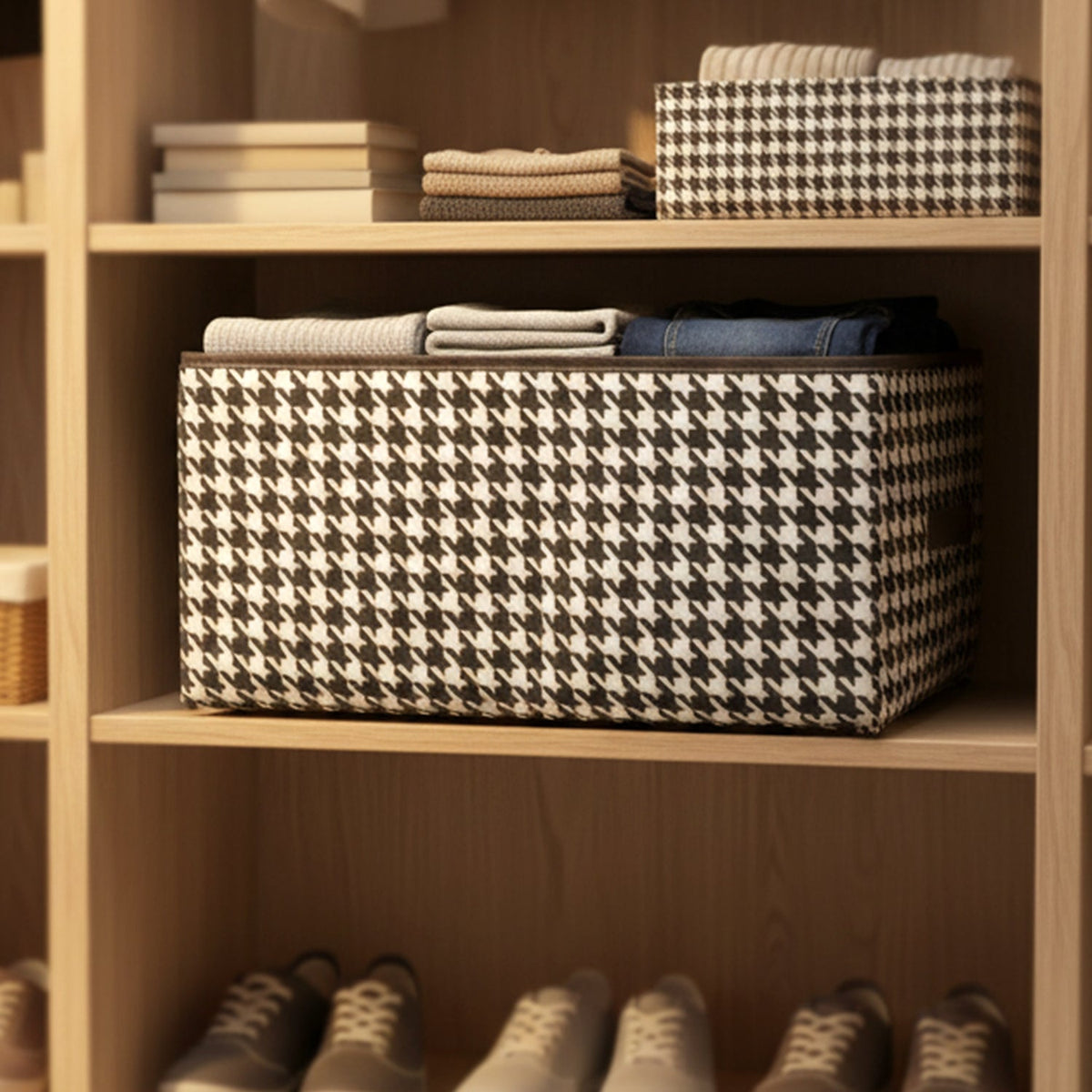 Space-Saving Fabric Storage Basket – Organiser for Home