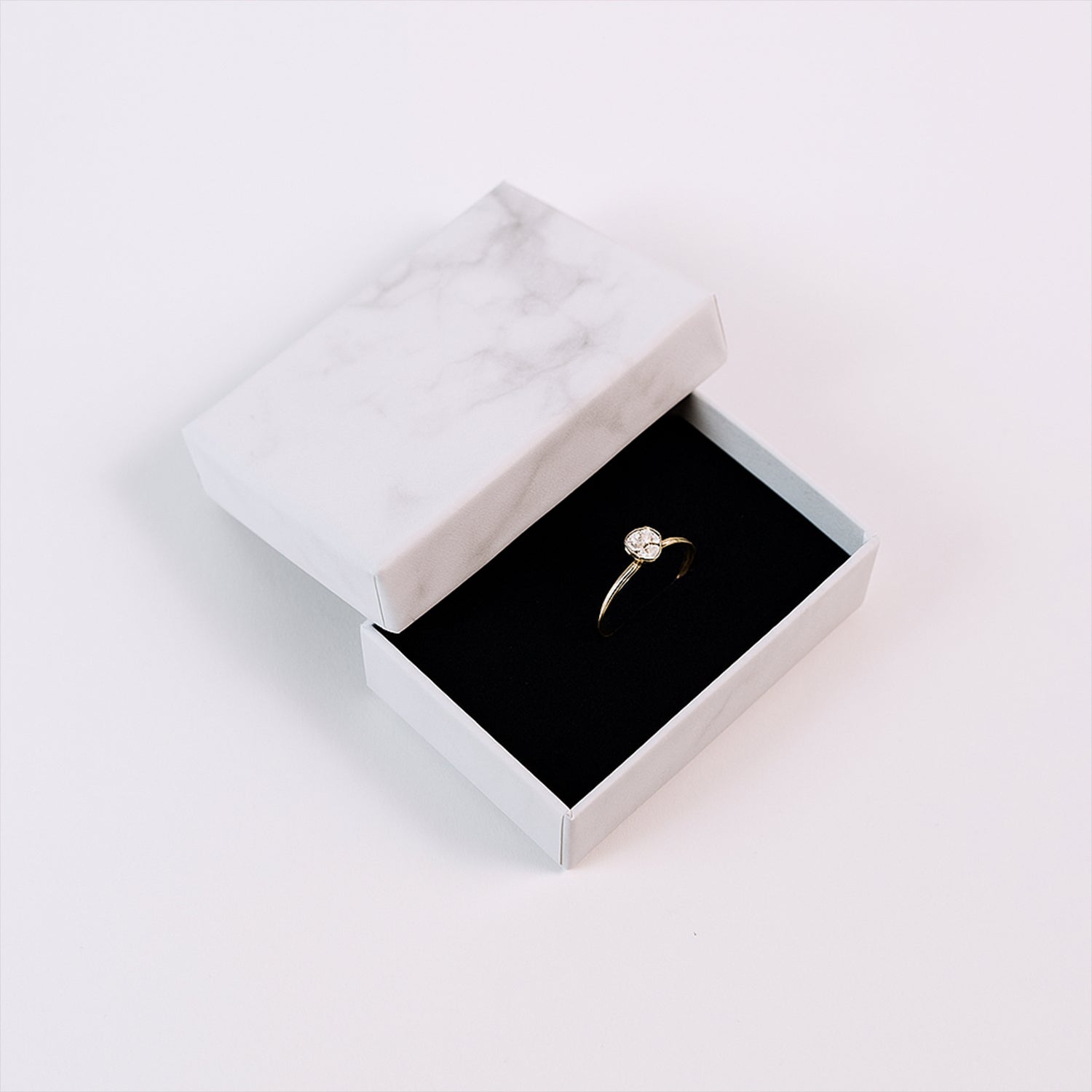 Elegant marble finish box perfect for jewellery storage and protection
