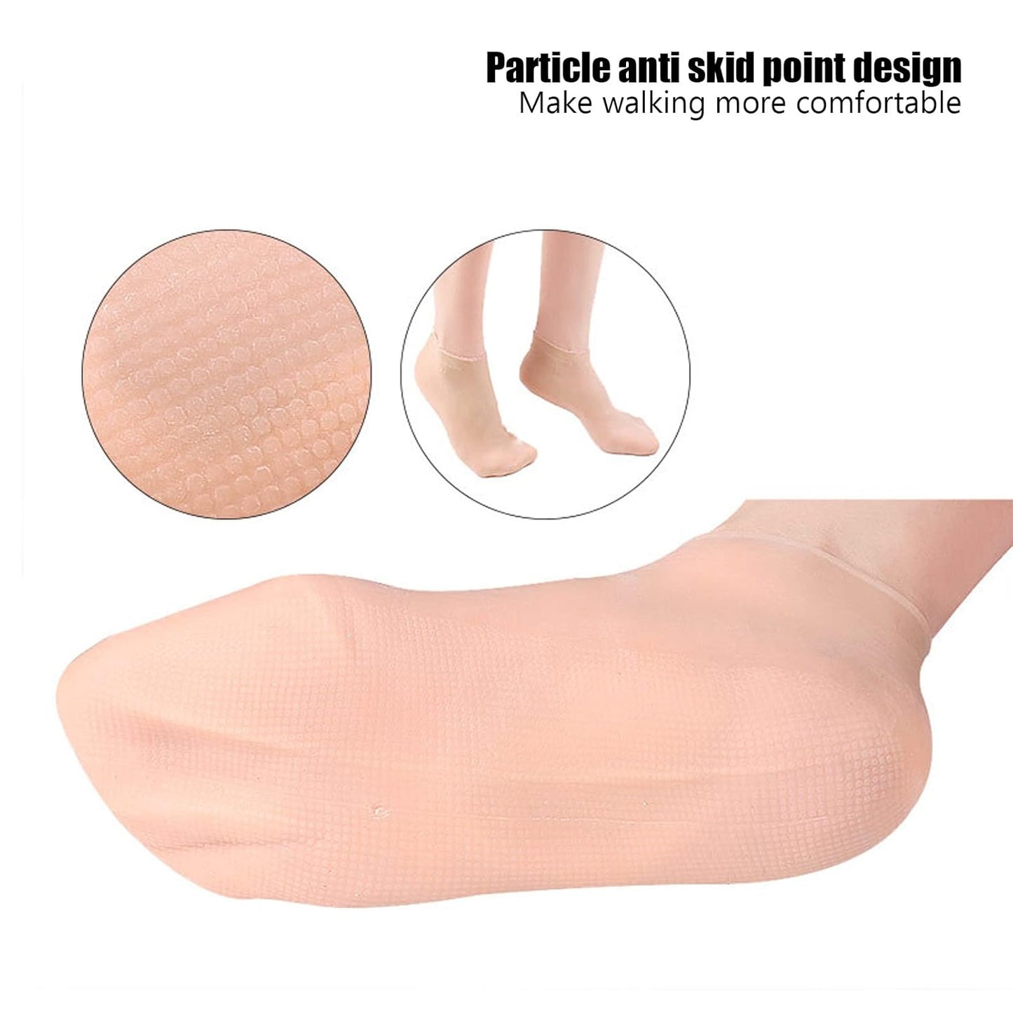 Silicone Moisturizing Socks – Softens & Repairs Dry Cracked Feet
