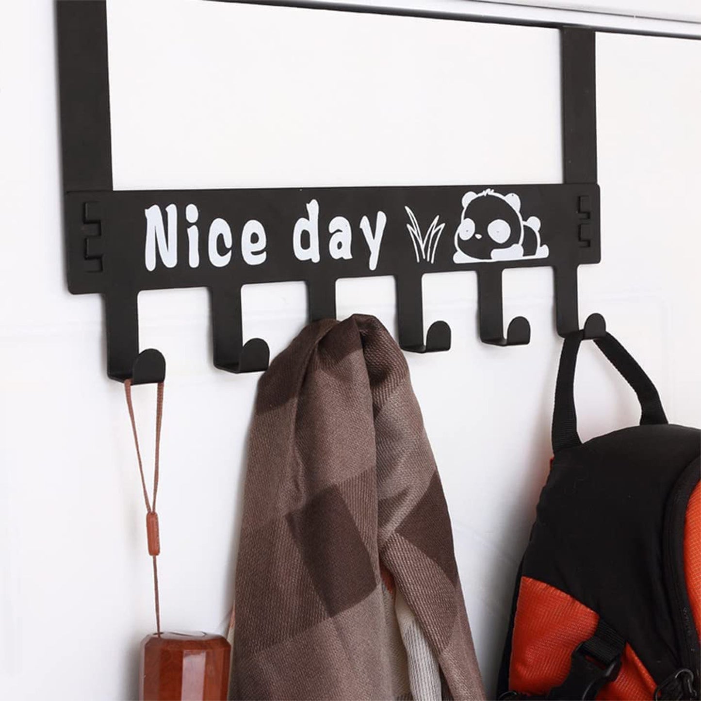 Heavy-Duty Over Door Hook Rack – Carbon Steel