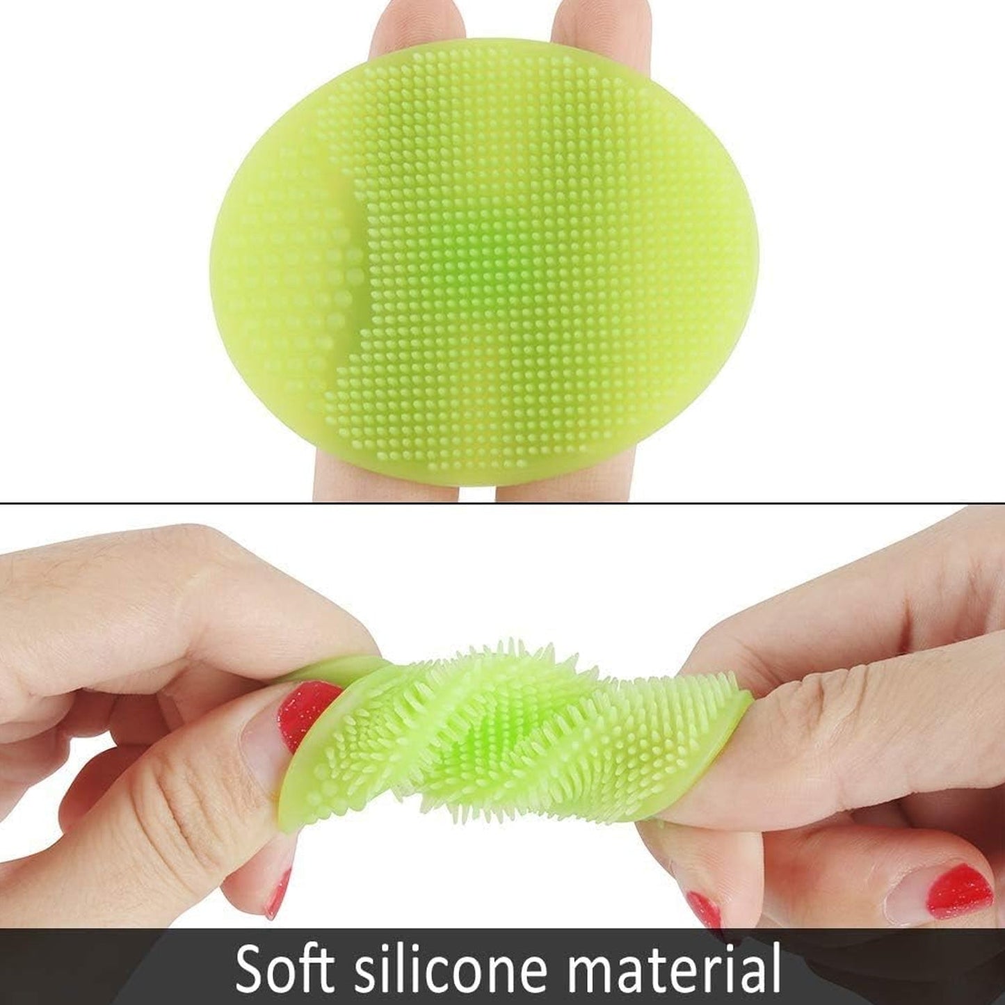 Silicone Facial Cleansing Brush – Gentle Exfoliation Set | Mini Bubbles