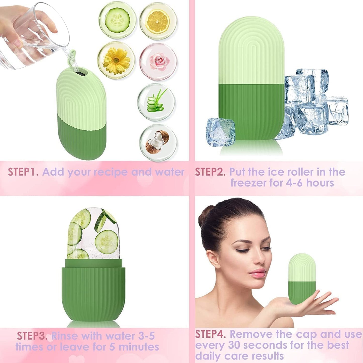 Ice Roller for Face – Reusable Facial Massager | GlowForm