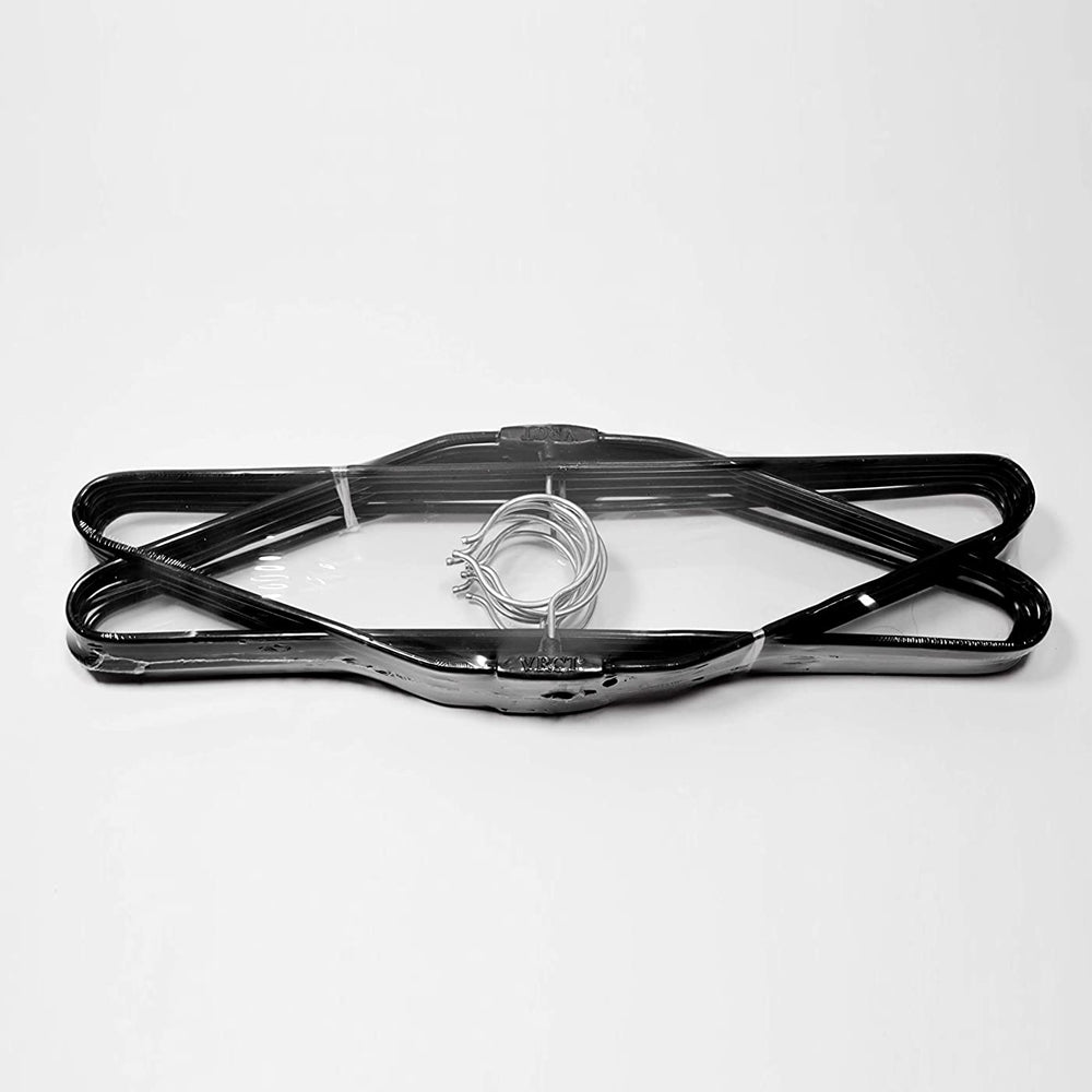 Stainless Steel Hangers – Durable 10-Pack Wardrobe Organiser