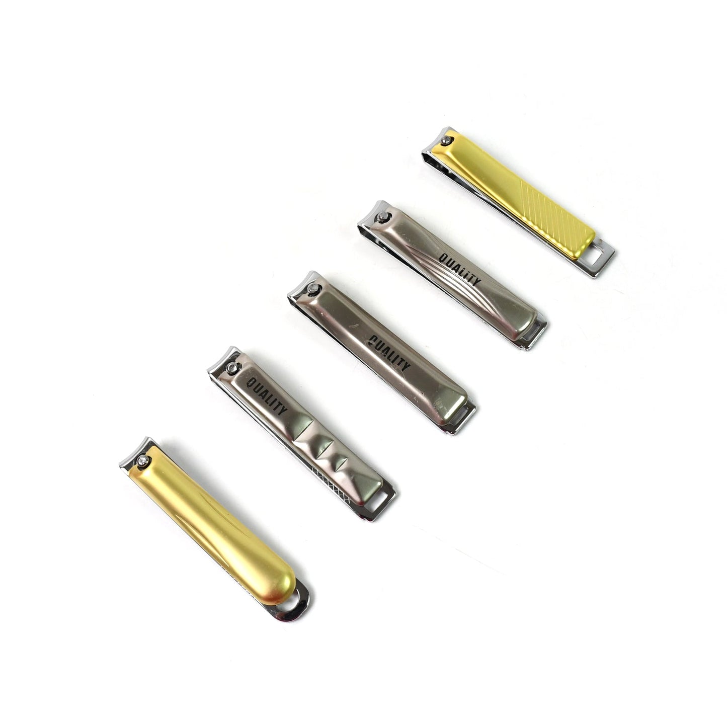 Folding Nail Clippers – Assorted Design Stainless Steel with File | AuriGlam