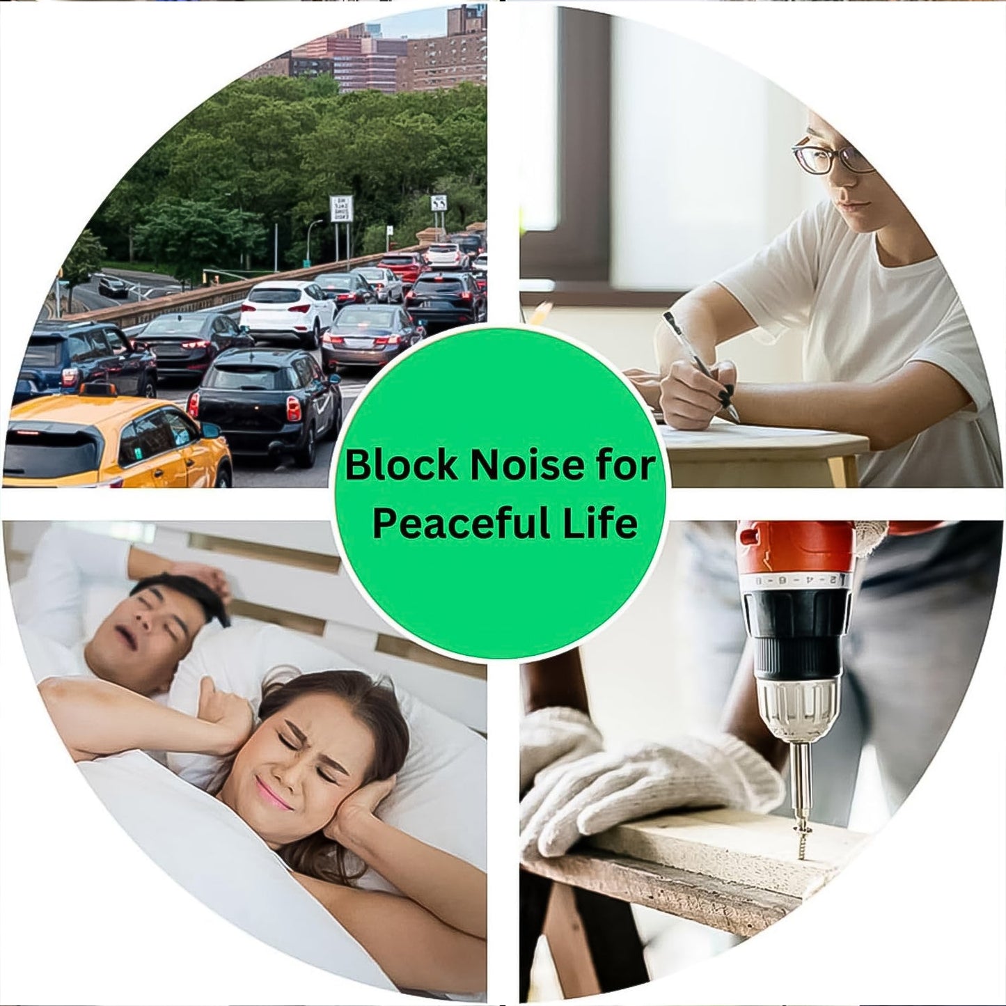 Noise Reduction Earplugs – Soft Foam for Sleep & Travel | XcelSafe