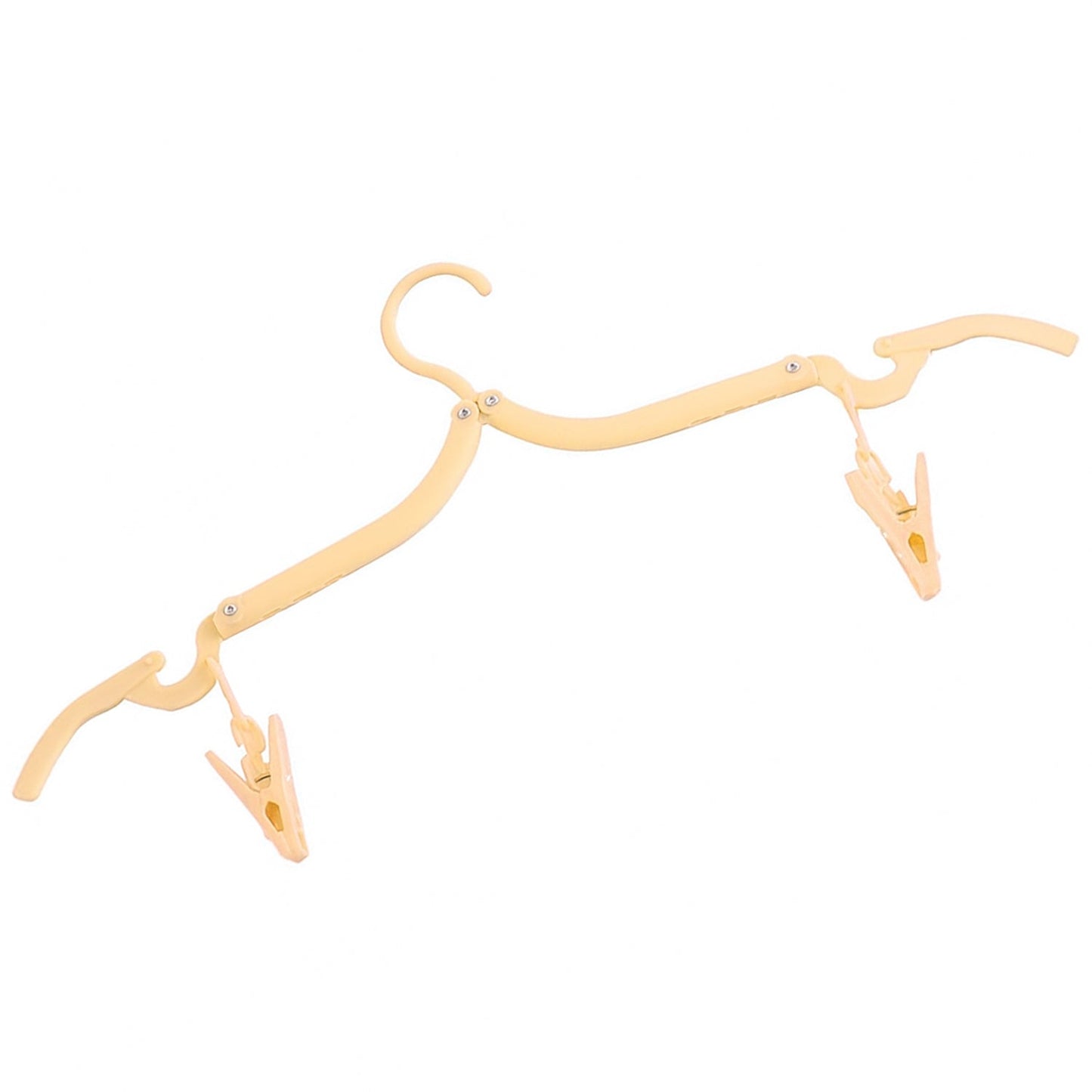 Adjustable Folding Clothes Hanger with Clips for Versatile