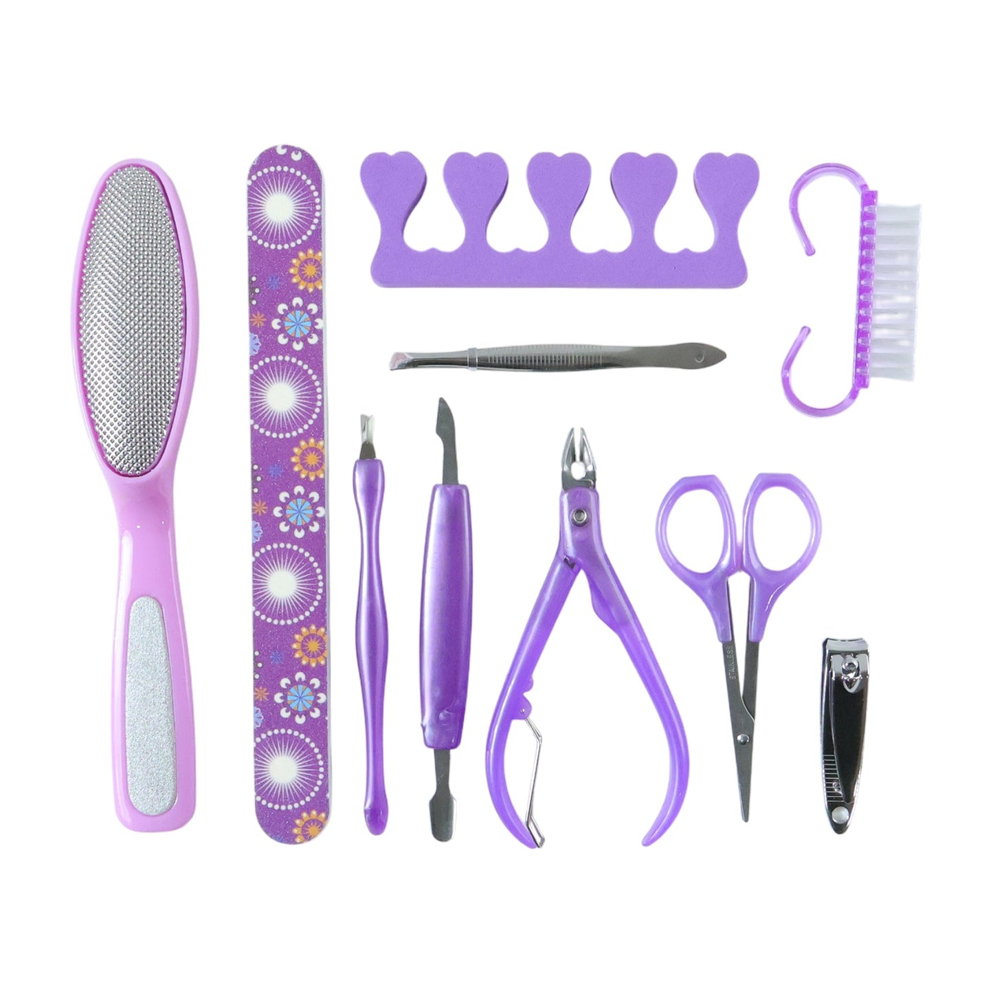Manicure & Pedicure Nail Care Tool Set – Complete 10-Piece Grooming Kit