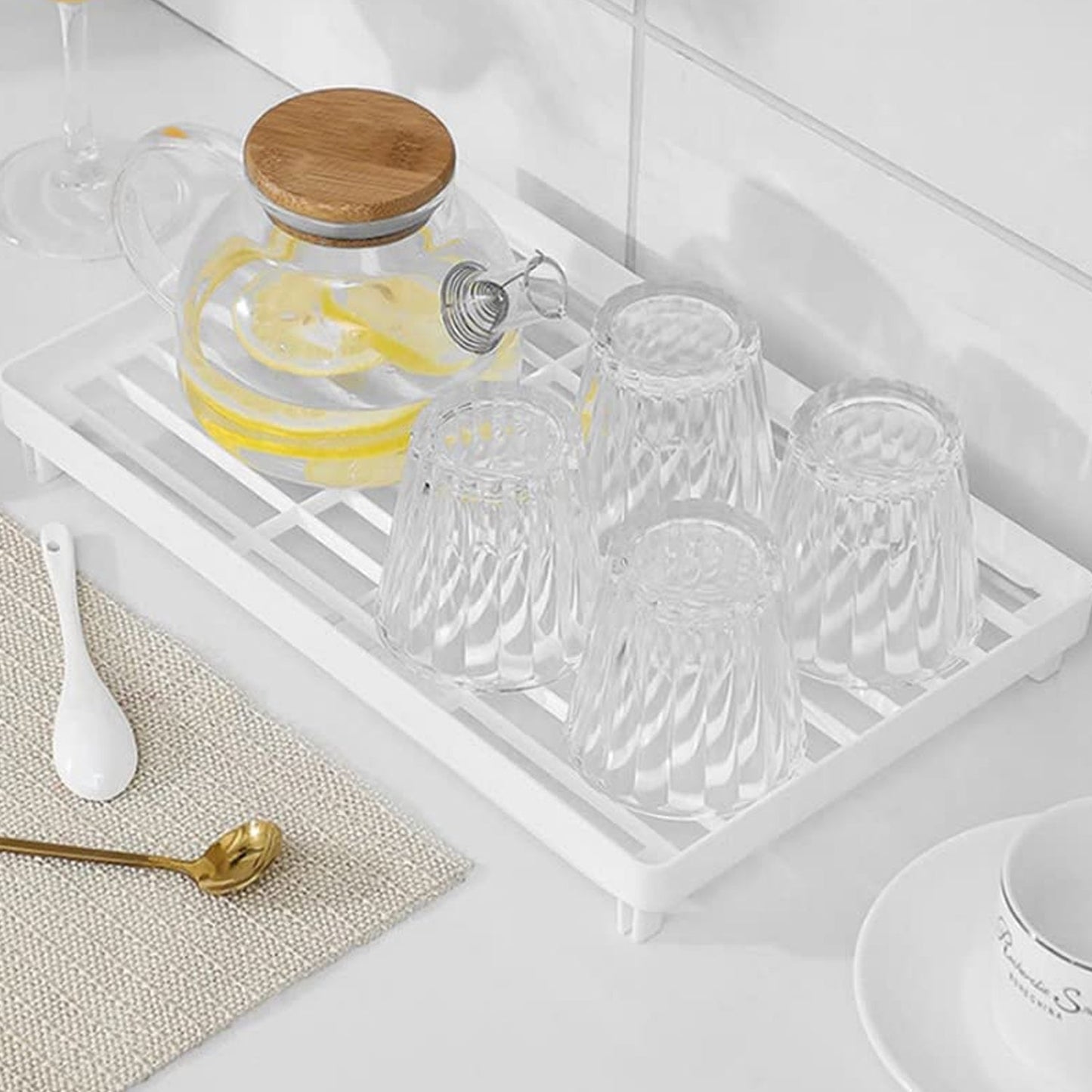 Space-Saving Plastic Organizer Storage Rack – Rust-Proof