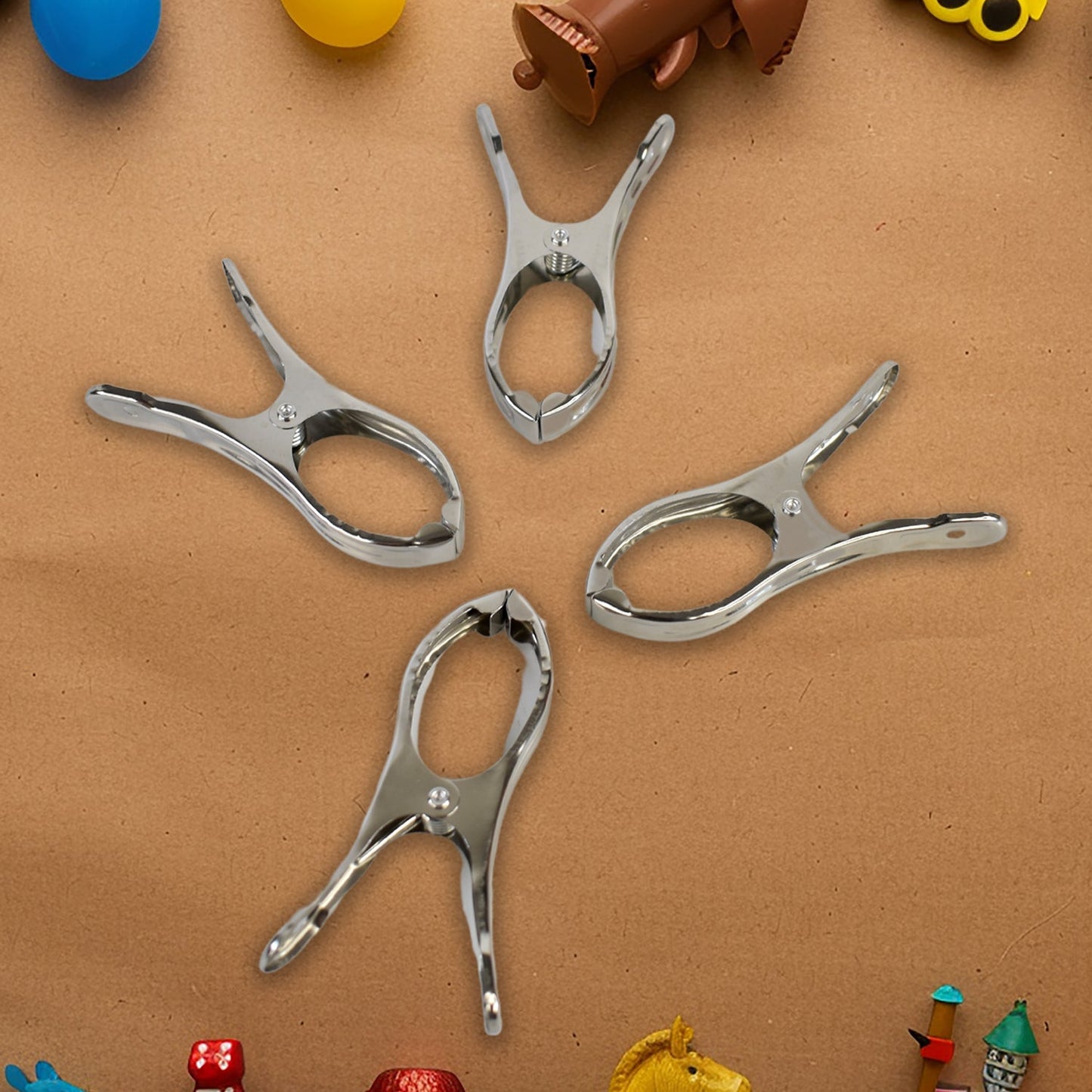 Stainless Steel Clothespins – Windproof, Durable (10 Pcs)